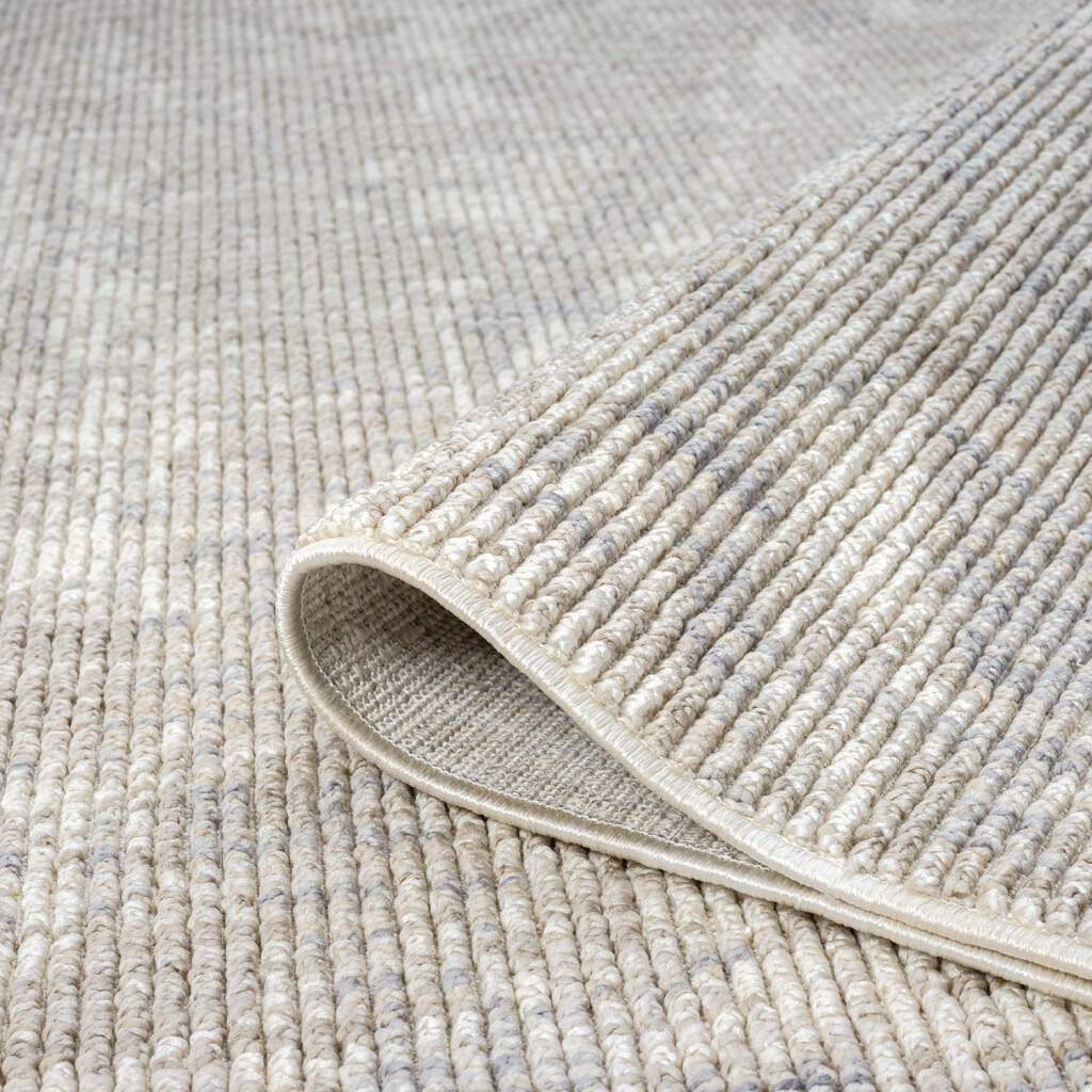 Carpet City Teppich »CLASICO 9150«, rechteckig, 11 mm Höhe, Läufer, Kurzflor, Hochtief-Muster, Boho, Fransen, Wohnzimmer