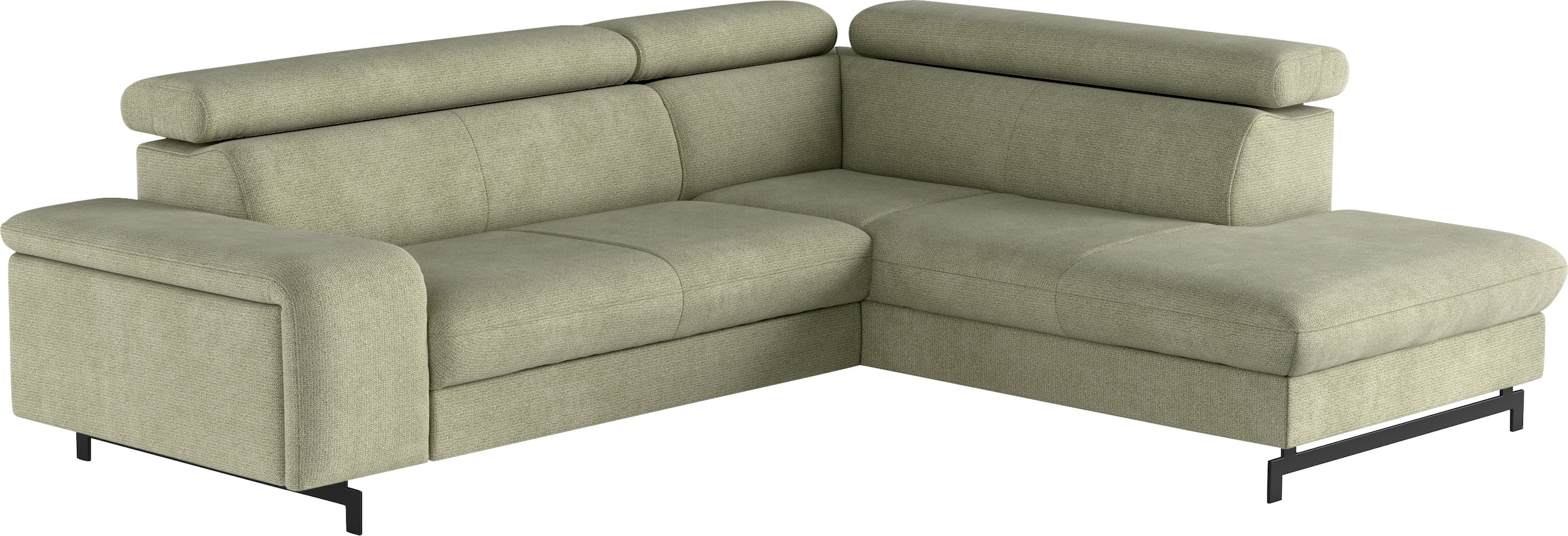COTTA Ecksofa »Emma L-Form«, mit Kopfteilverstellung, wahlweise mit Bettfunktion & Bettkasten