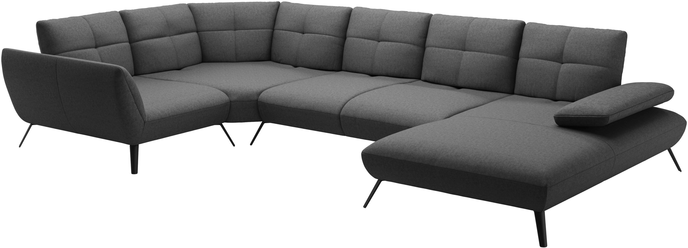 OTTO home Wohnlandschaft »Mikado U-Form« inkl. Sitztiefenverstellung und Armteilverstellung