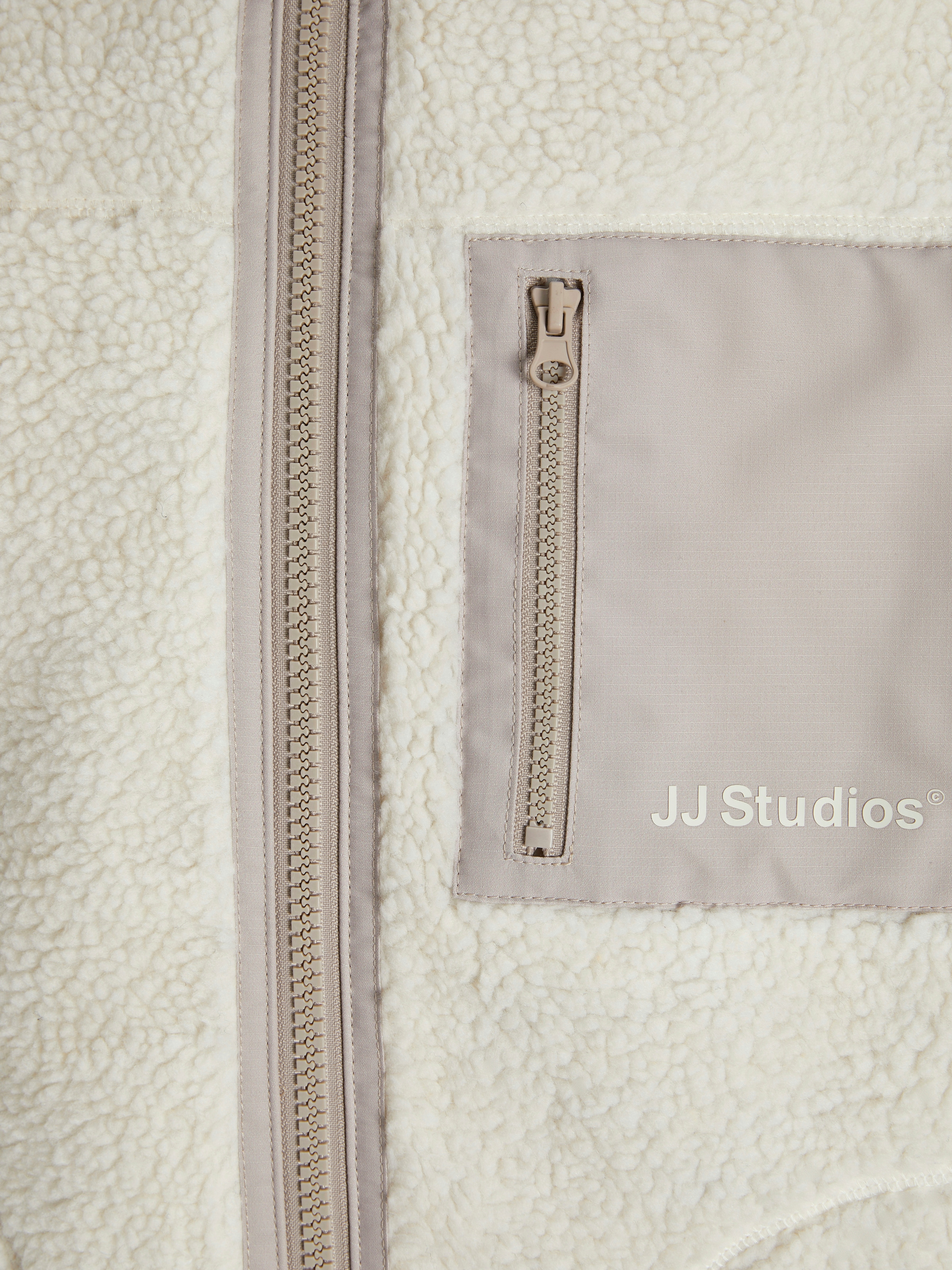 Jack & Jones Fleecejacke »JJESOHO TEDDY JACKET NOOS« ohne Kapuze