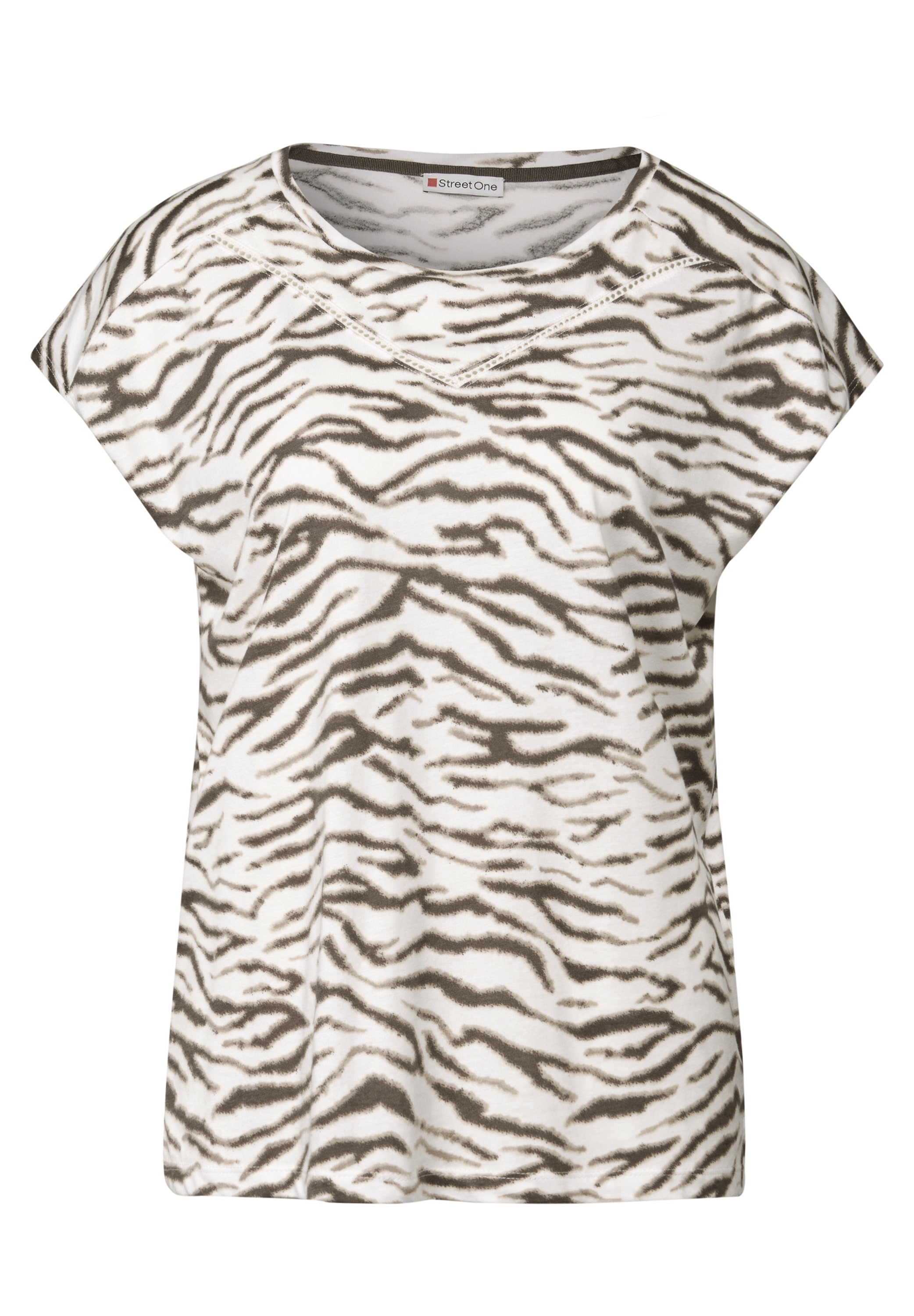 STREET ONE Shirttop, mit Deko-Tape