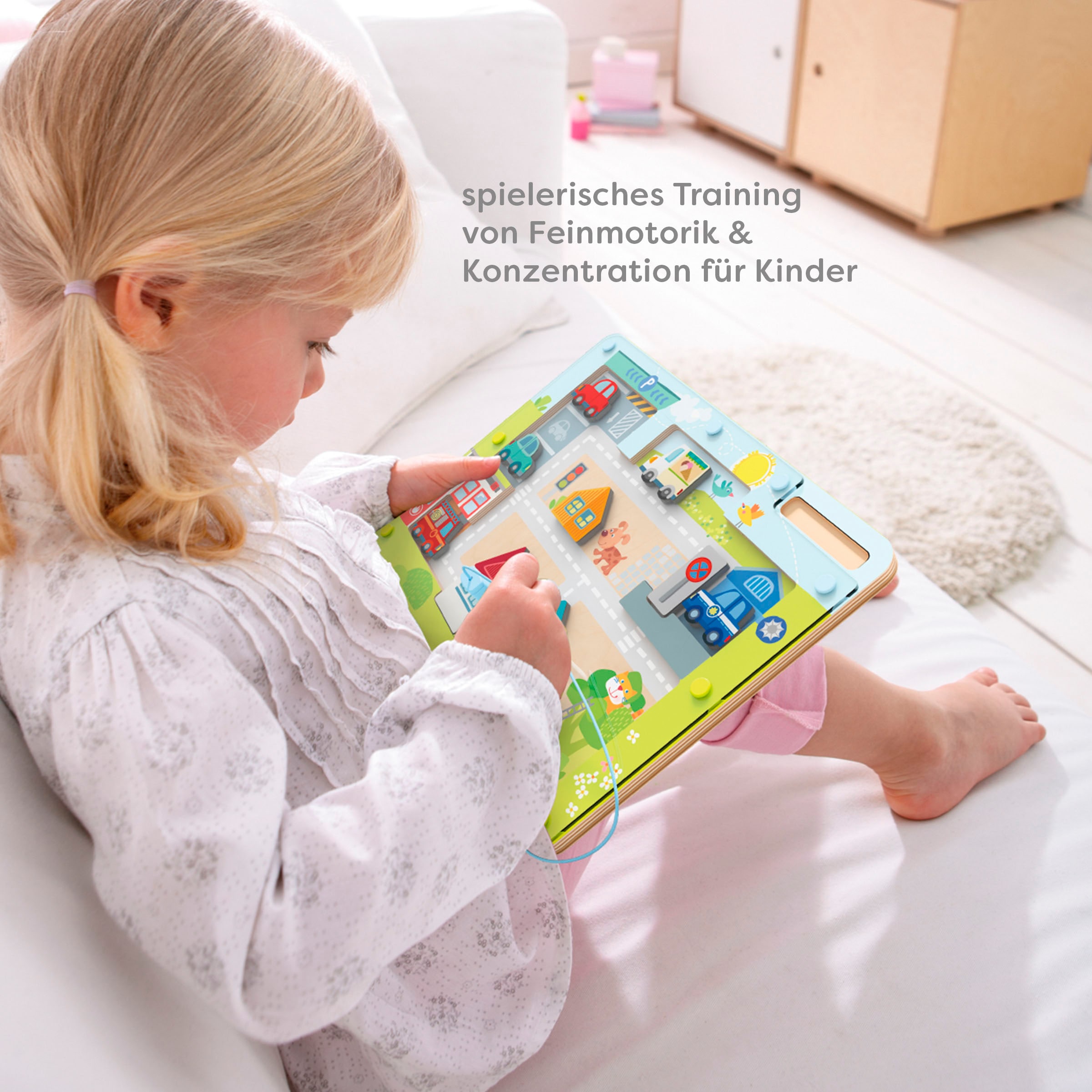 Haba Spiel »Vario Stadt mit Magnetstift und magnetischen Motivplättchen«