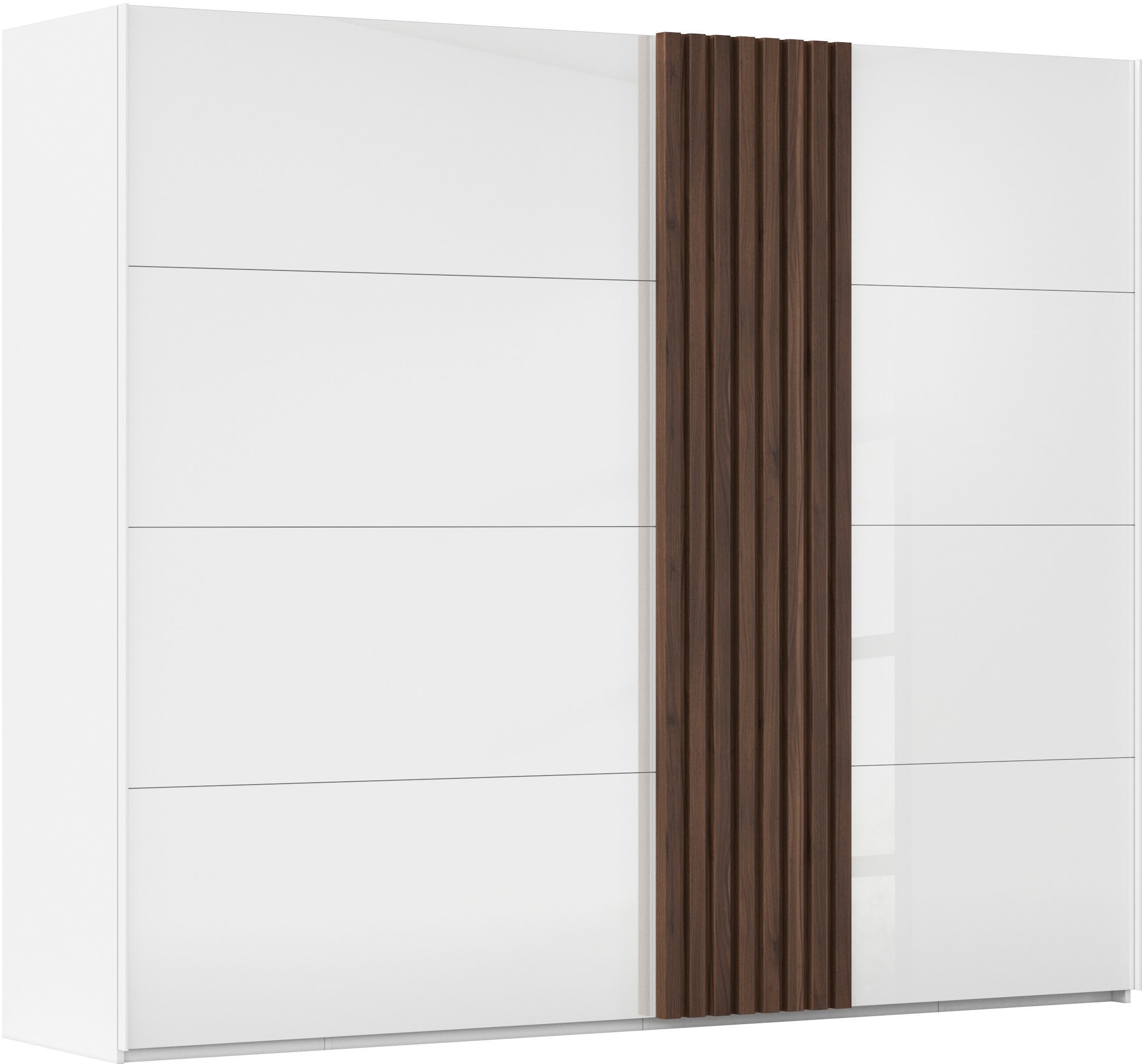 rauch Schwebetürenschrank »Kleiderschrank Schrank Garderobe Wäscheschrank TEGIO« mit hochwertigen Holzdekoraufleistung und Glasfront MADE IN GERMANY