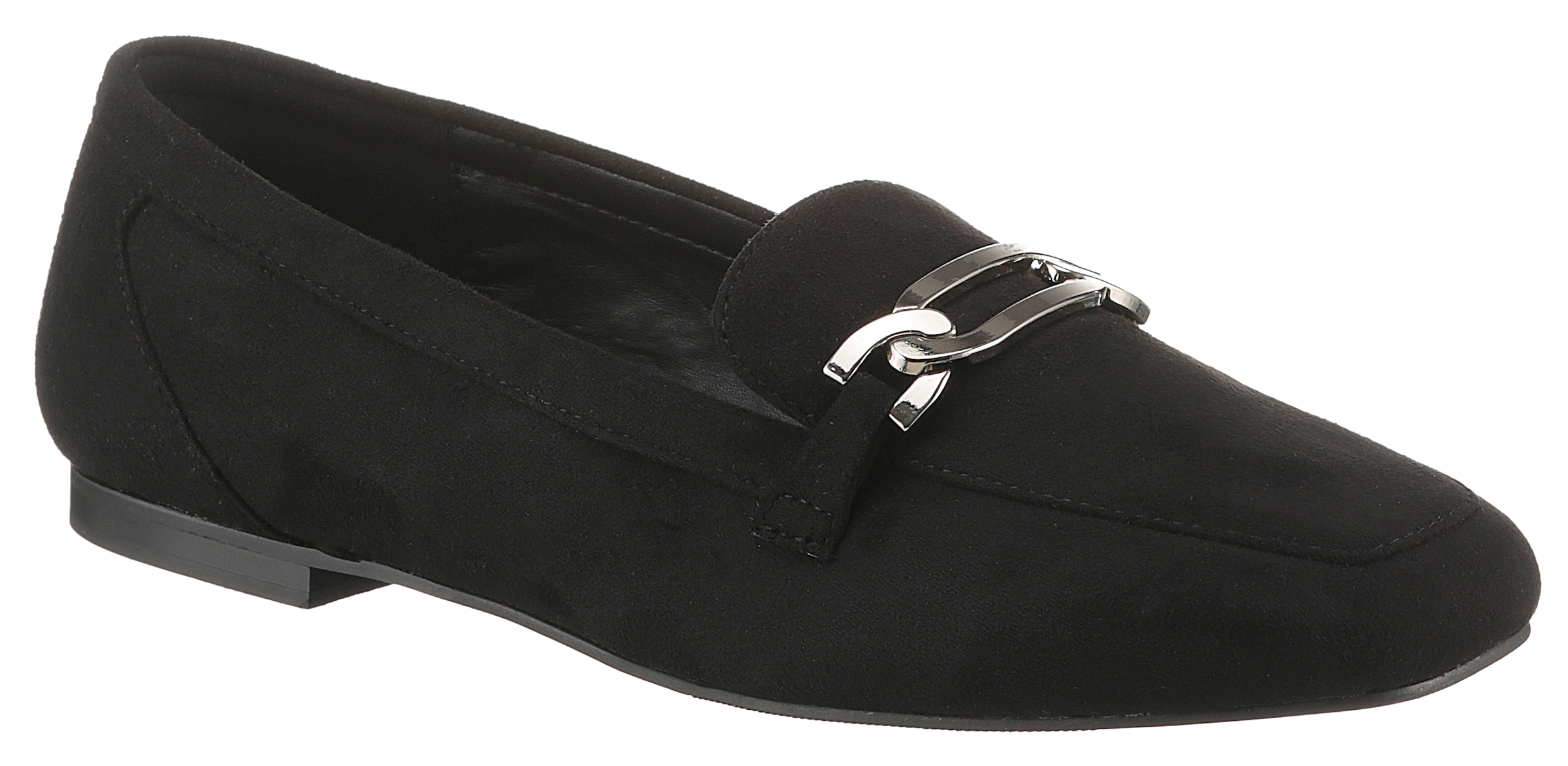 Aniston SHOES Loafer, Slipper, Schlupfschuh, Flat, Schmuckspange - NEUE KOLLEKTION