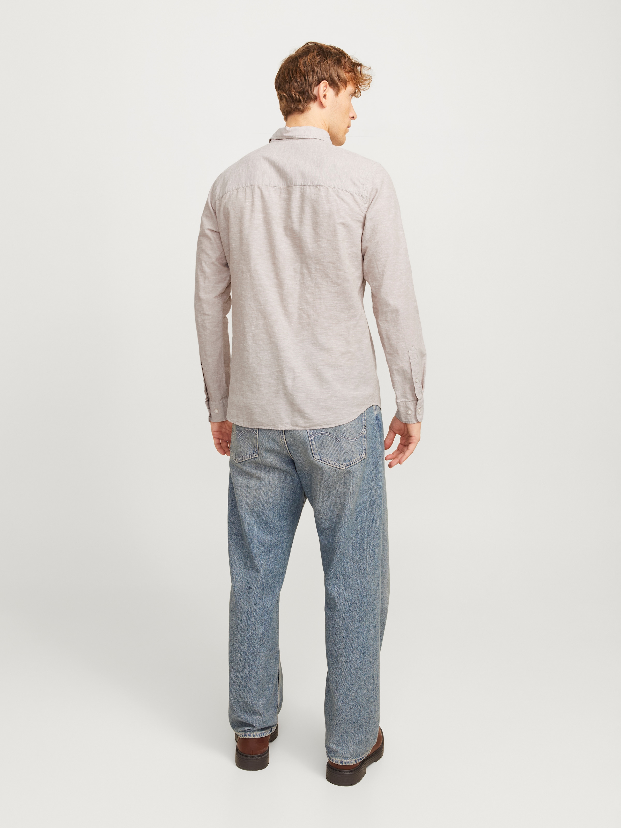 Jack & Jones Langarmhemd »JJEBREEZE SHIRT LS SN«, mit Hemdkragen