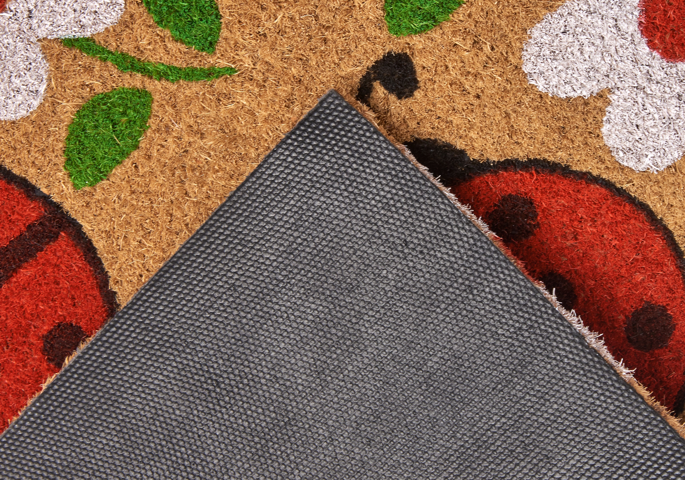 HANSE Home Fußmatte »Lady Beetle, Türmatte«, rechteckig, 15 mm Höhe, Kokos, Schmutzfangmatte, Outdoor, Rutschfest, Innen, Kokosmatte, Flur