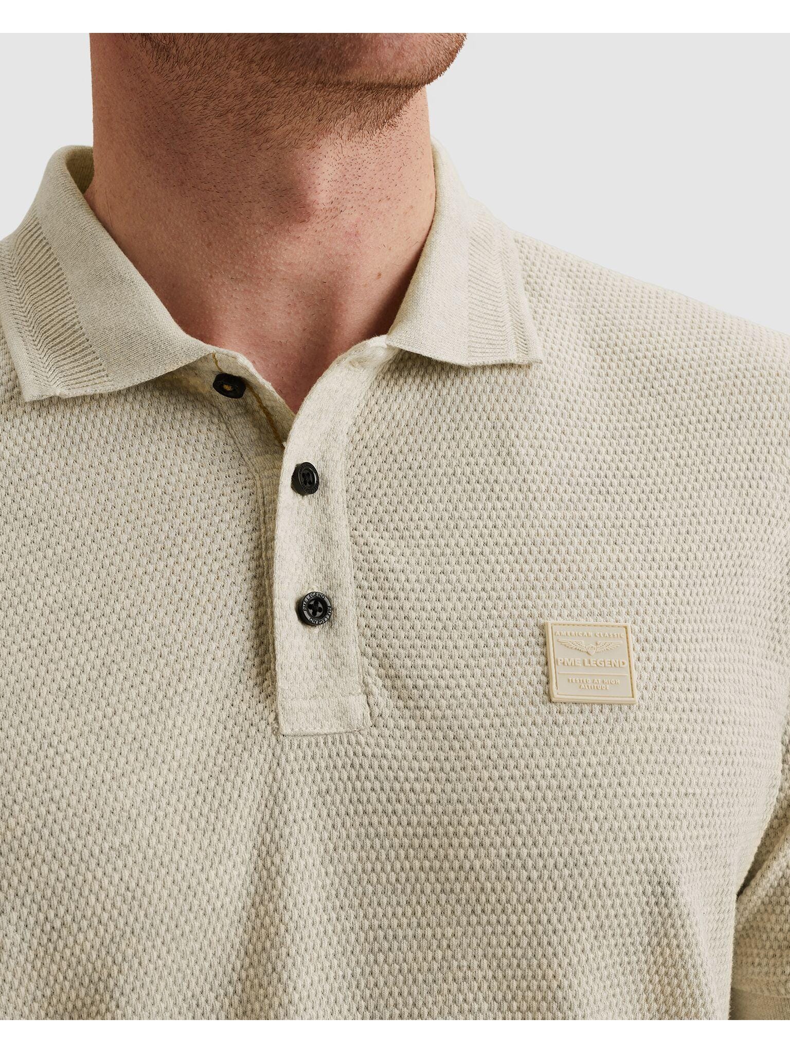 PME LEGEND Poloshirt »Short Sleeve Polo Popcorn Jersey« aus Baumwolle