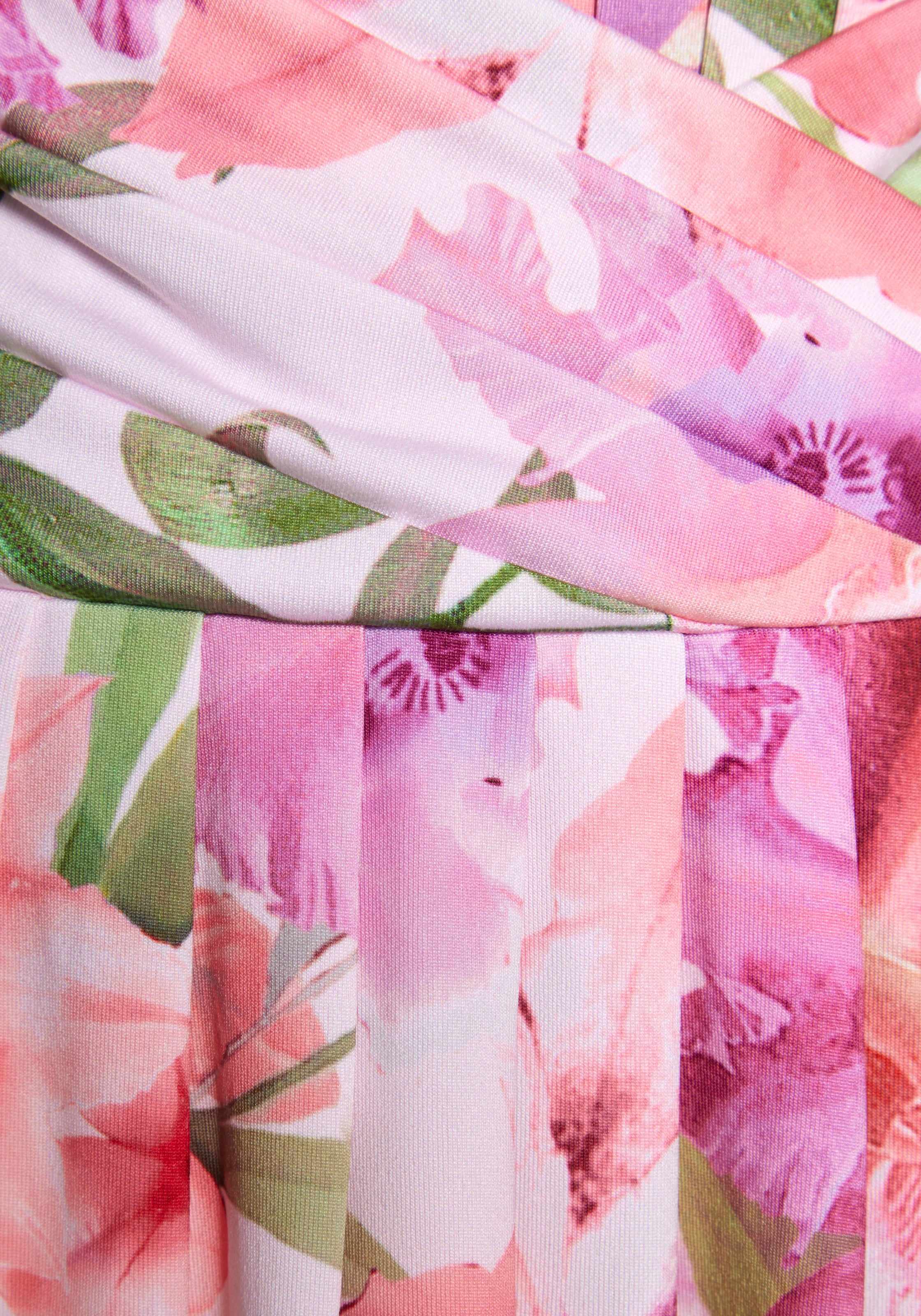 LASCANA Sommerkleid mit Blumendruck, festlich