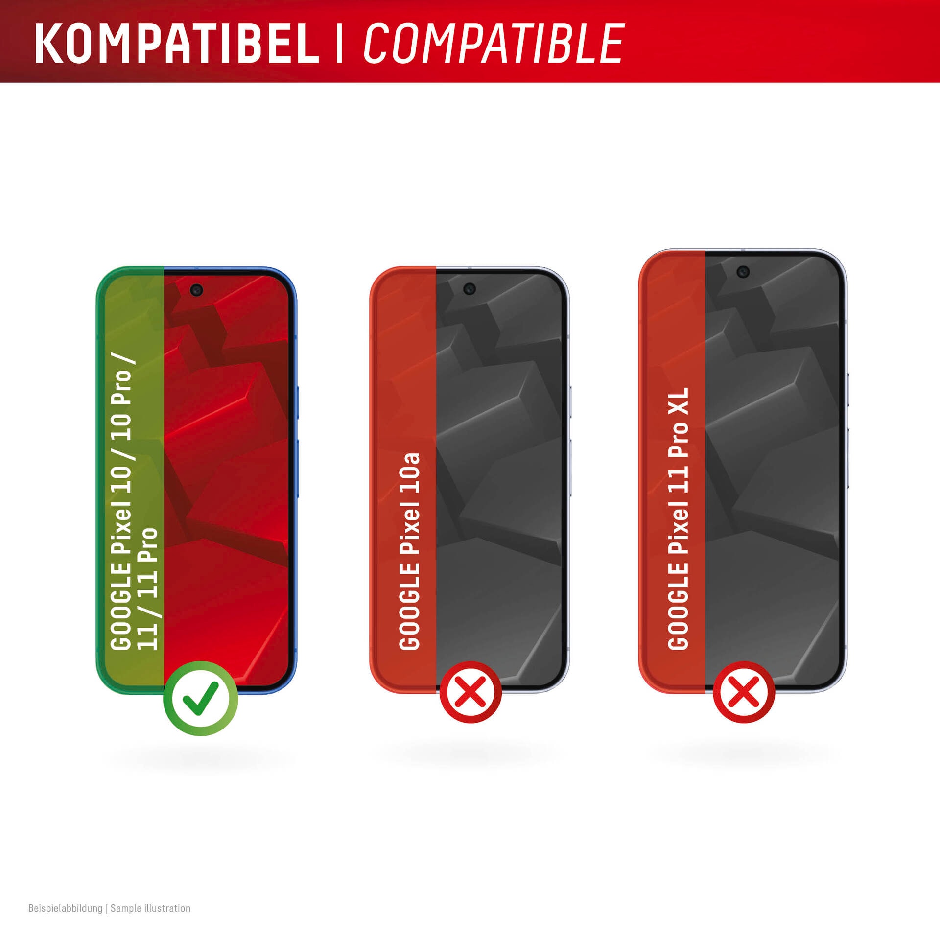 Displex Displayschutzglas »Real Glass Screen Protector« für Google Pixel 11;Google Pixel 11 Pro Displayschutzfolie