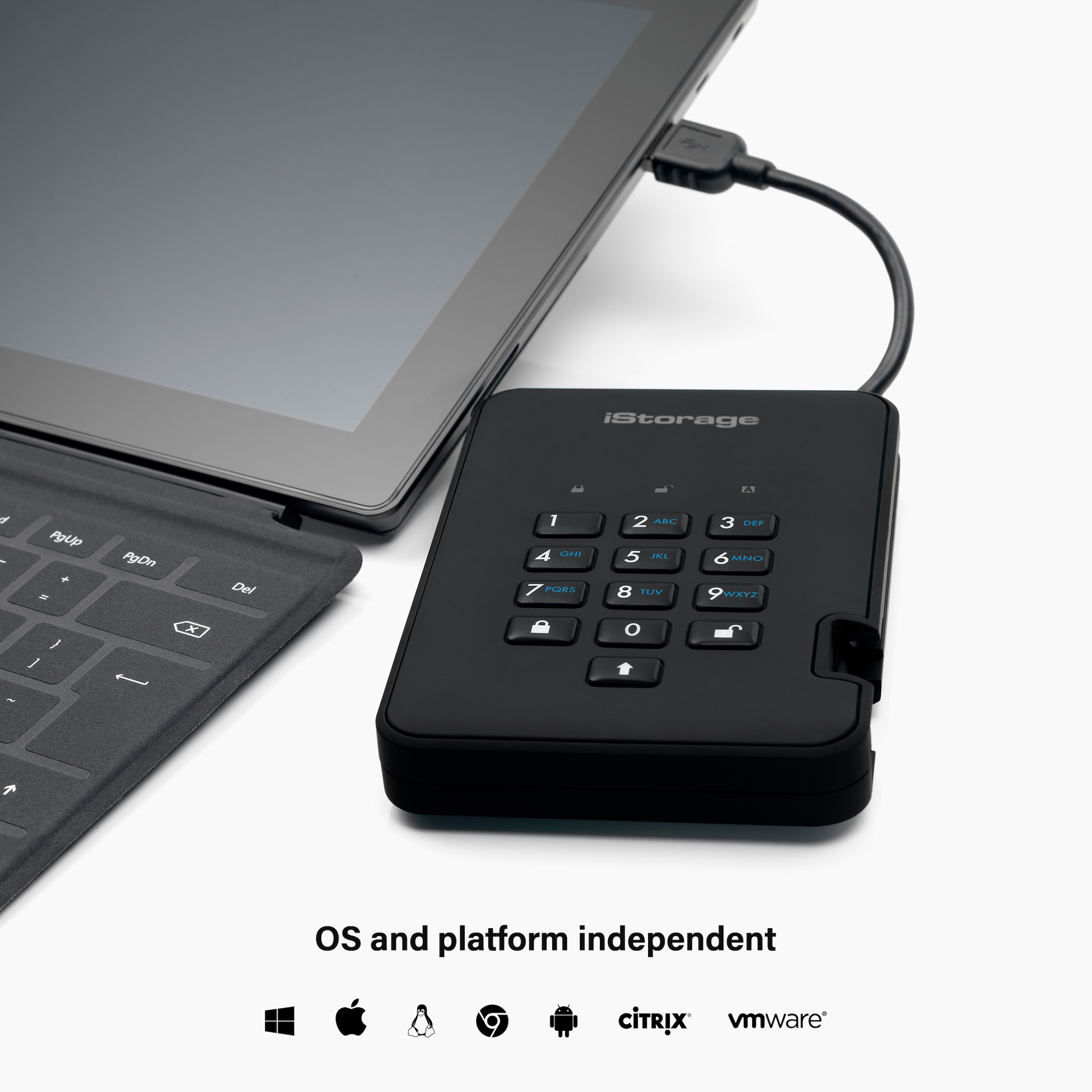 iStorage externe SSD »diskAshur2 SSD Black«, Anschluss USB 3.2