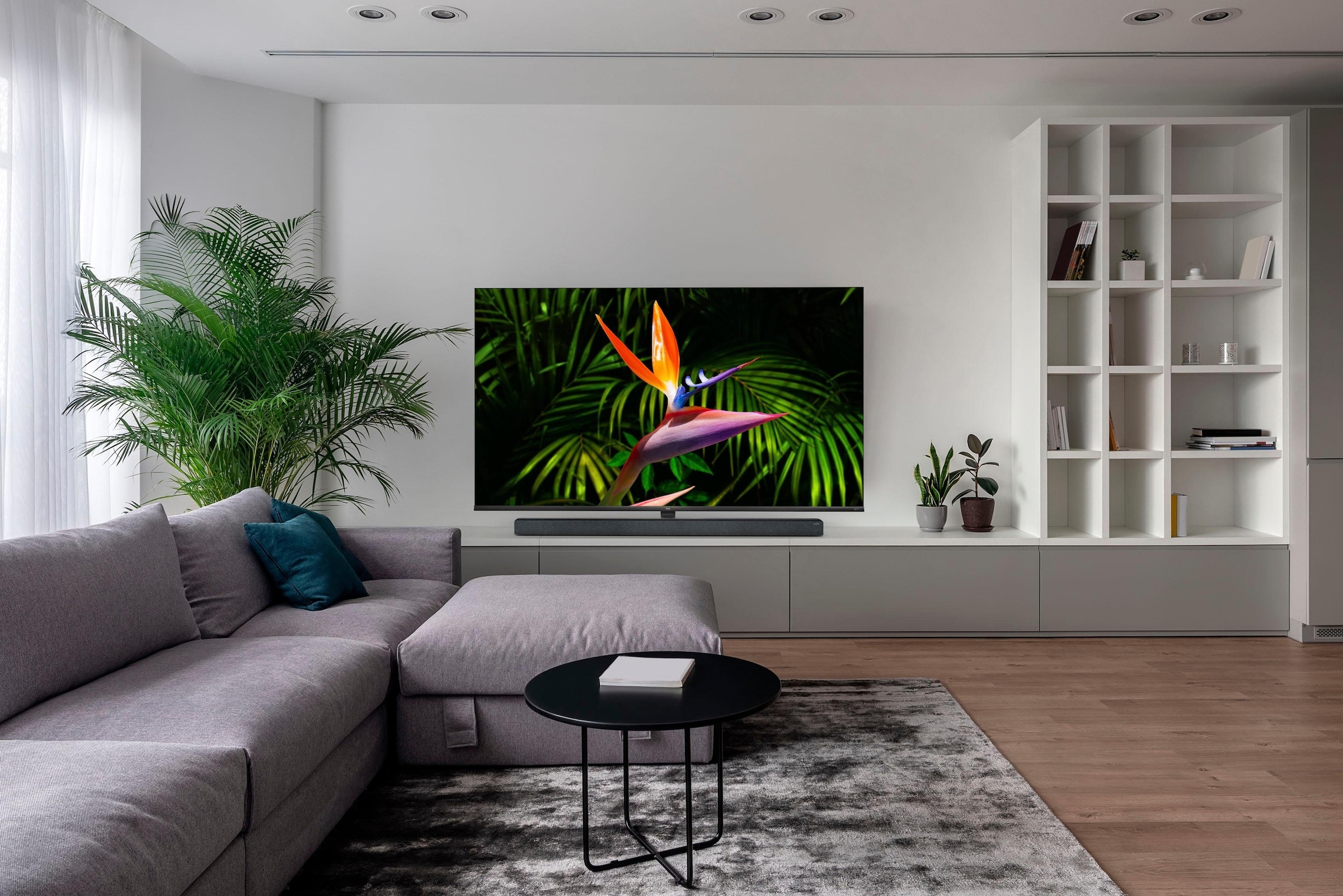 TCL QLED-Fernseher »65X10X1«, 4K Ultra HD, Smart-TV, Mini LED, Android TV, 4K HDR Premium 1500, 100Hz Motion Clarity