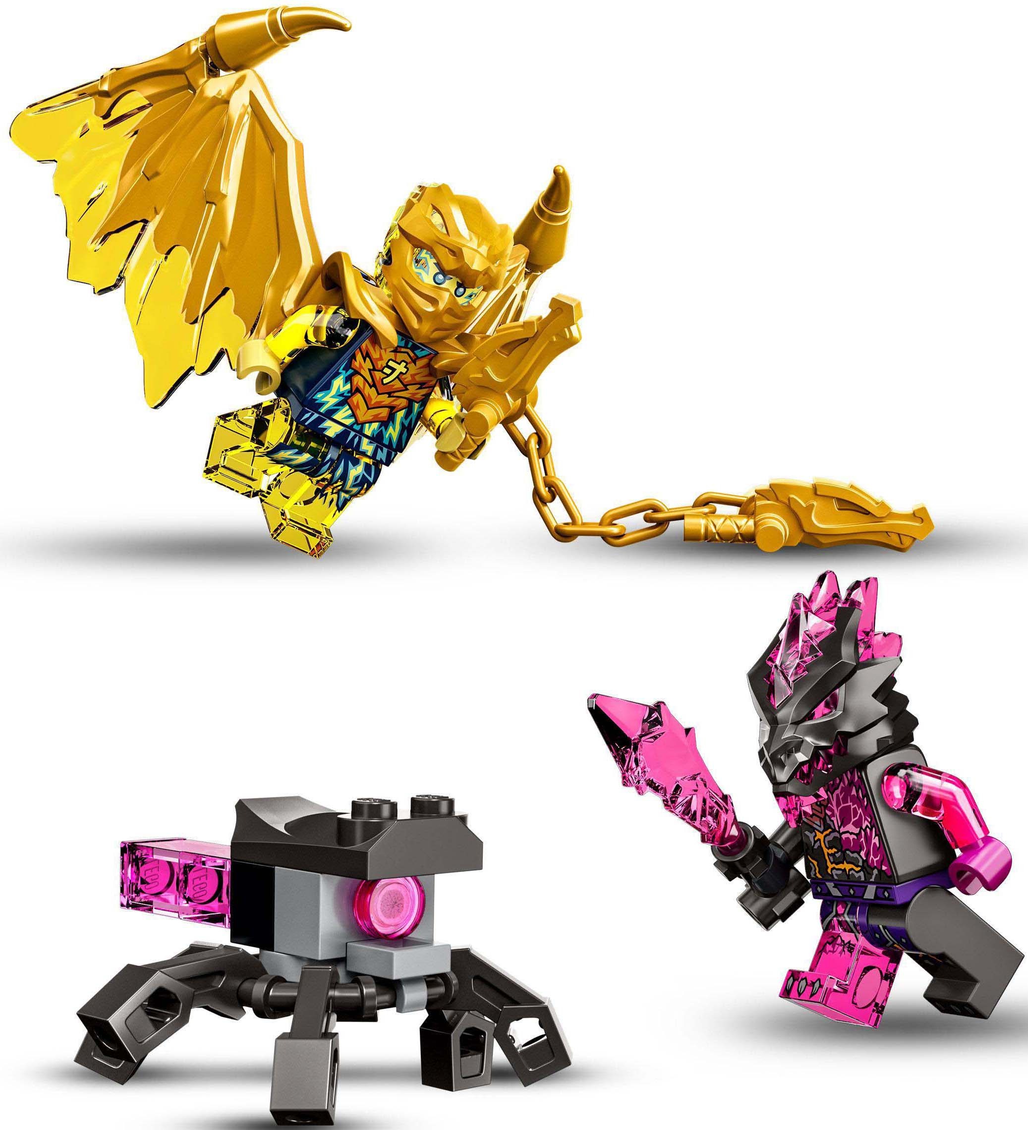 LEGO® Konstruktionsspielsteine »Jays Golddrachen-Motorrad (71768), LEGO® NINJAGO«, (137 St.)