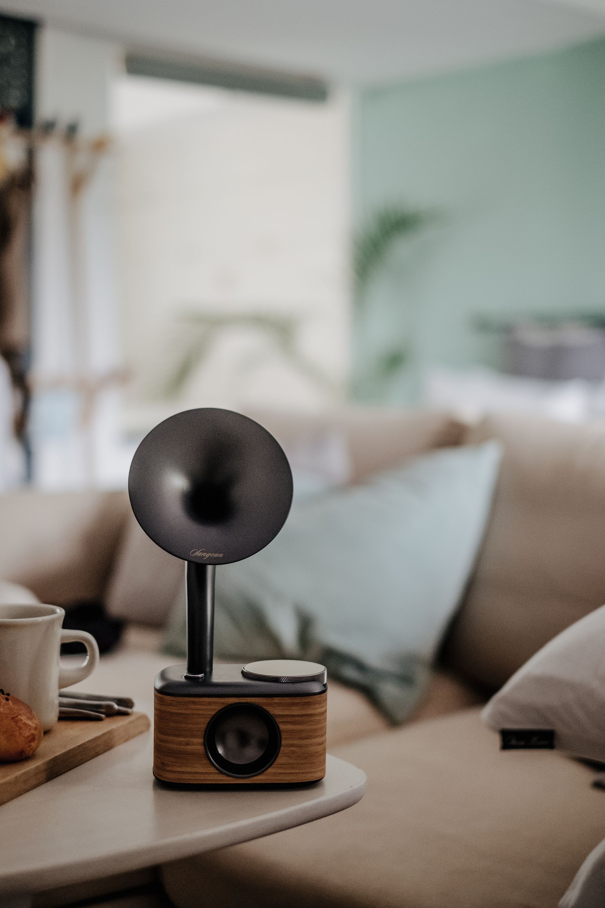 Sangean Retro-Radio »CP-100D«, (Bluetooth Digitalradio (DAB+)-FM-Tuner), Digital Retro Design Gramophone