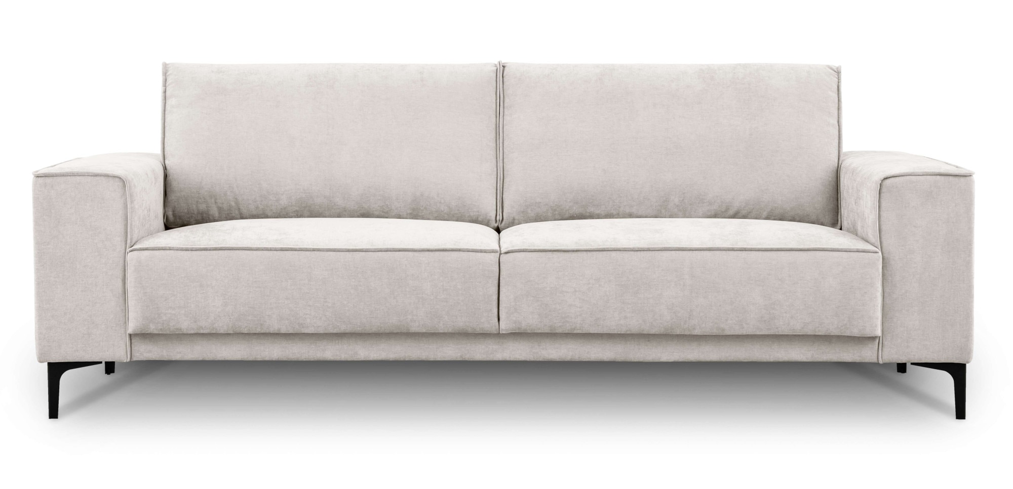 Places of Style 3-Sitzer »Oland«, 224 cm, Wellenunterfederung, Skandi-Design, Metallfüße