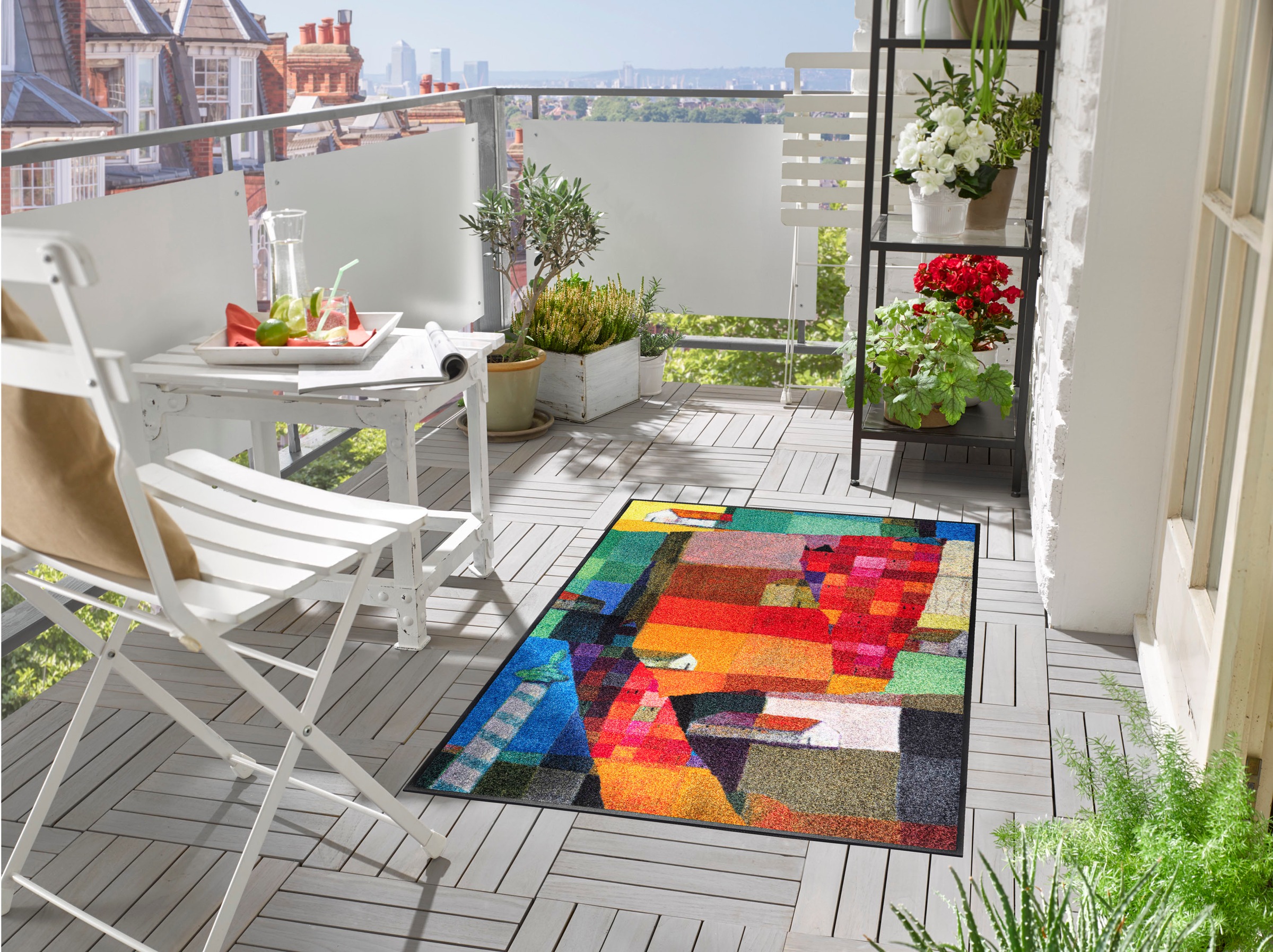 wash+dry by Kleen-Tex Teppich »Venetien« rechteckig 7 mm Höhe rutschhemmend, In- und Outdoor geeignet, waschbar