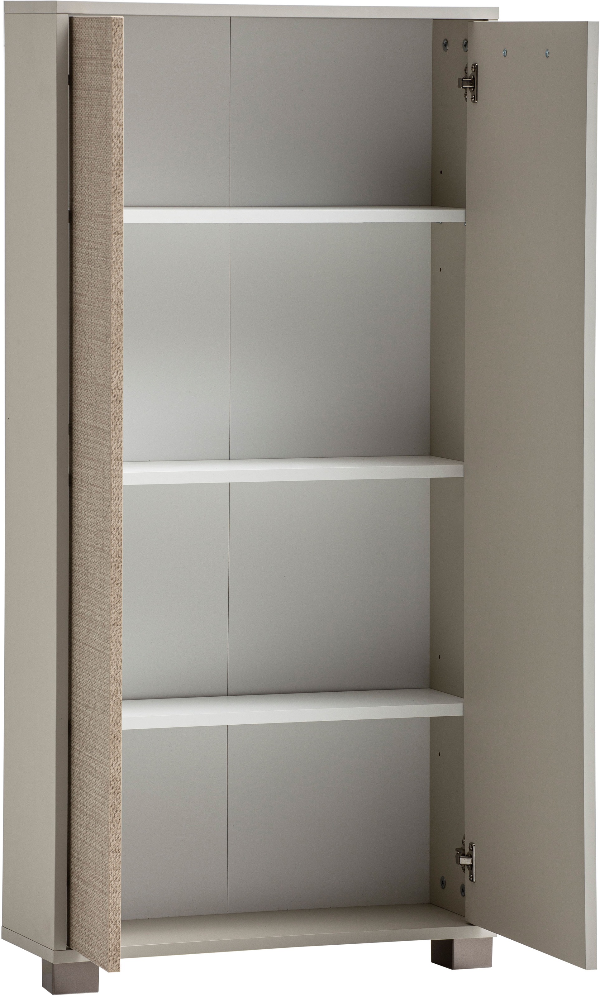 Schildmeyer Midischrank »Edno Highboard, Breite 59 cm«, (1 St.), Fronten in Canasta-Dekor mit Korbgeflecht-Design