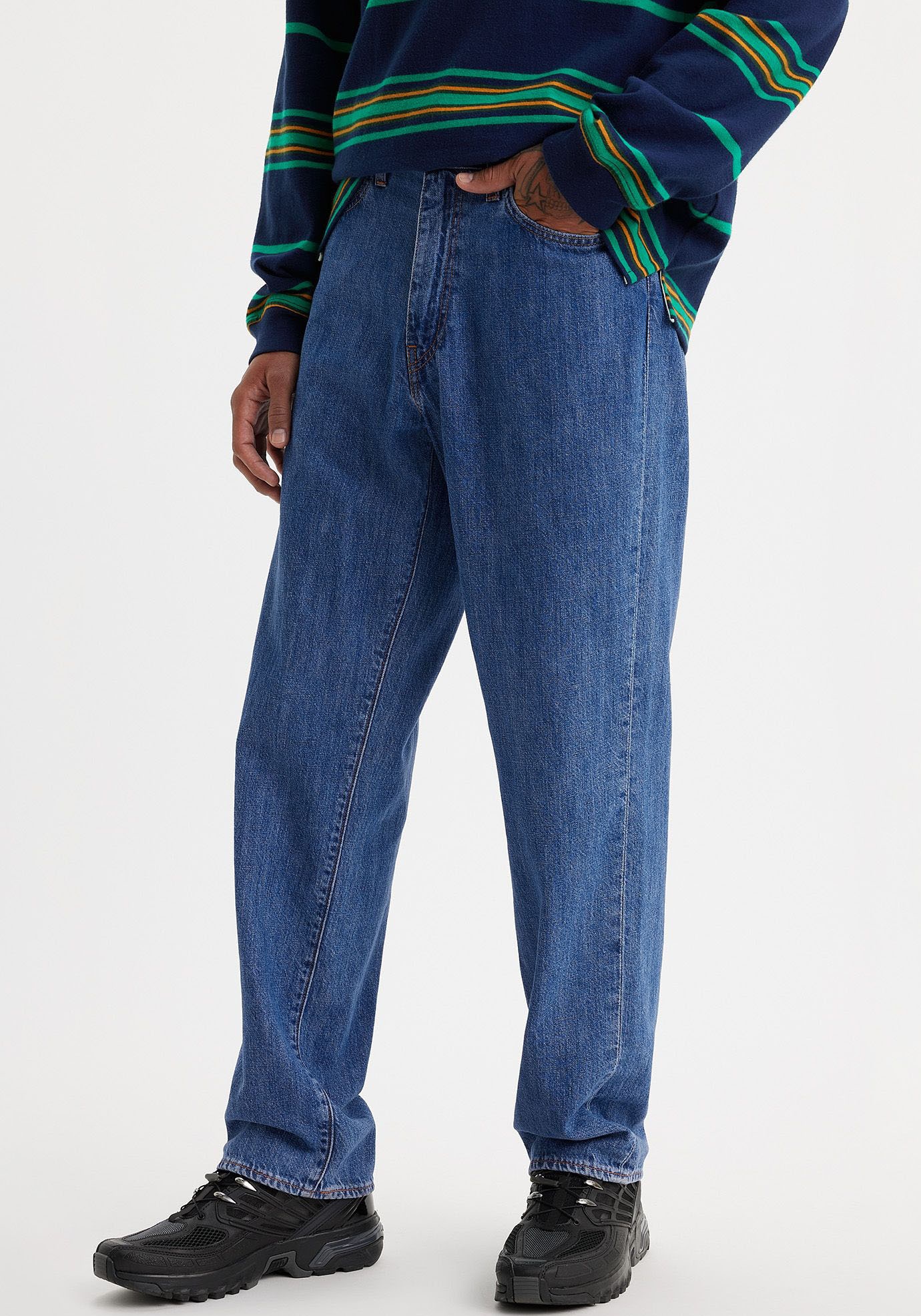 Levi's , Herren, Loose-fit-Jeans »568 STAY LOOSE« mit Leinenanteil, TAILORED SCHOLAR LTW, Länge 34, 34 - Länge 34, TAILORED SCHOLAR LTW, Loose fit-