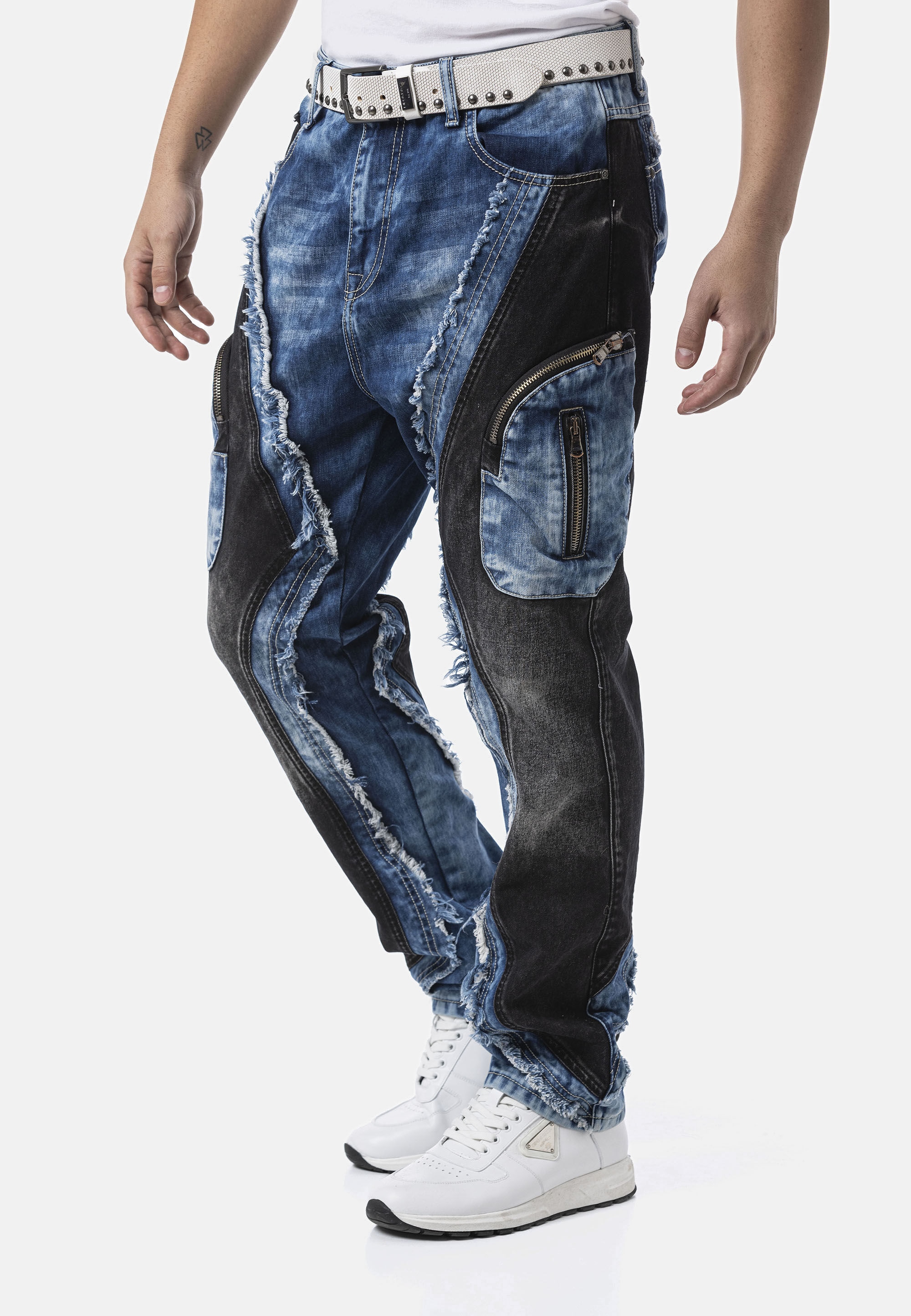 Cipo & Baxx Loose-fit-Jeans »Cipo & Baxx Jeanshose CD909« mit Loose Fit Denim