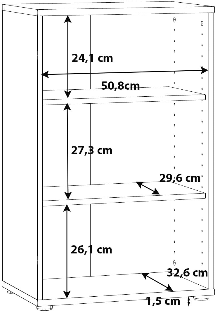 FORTE Regal »Tempra«, Breite ca. 54 cm