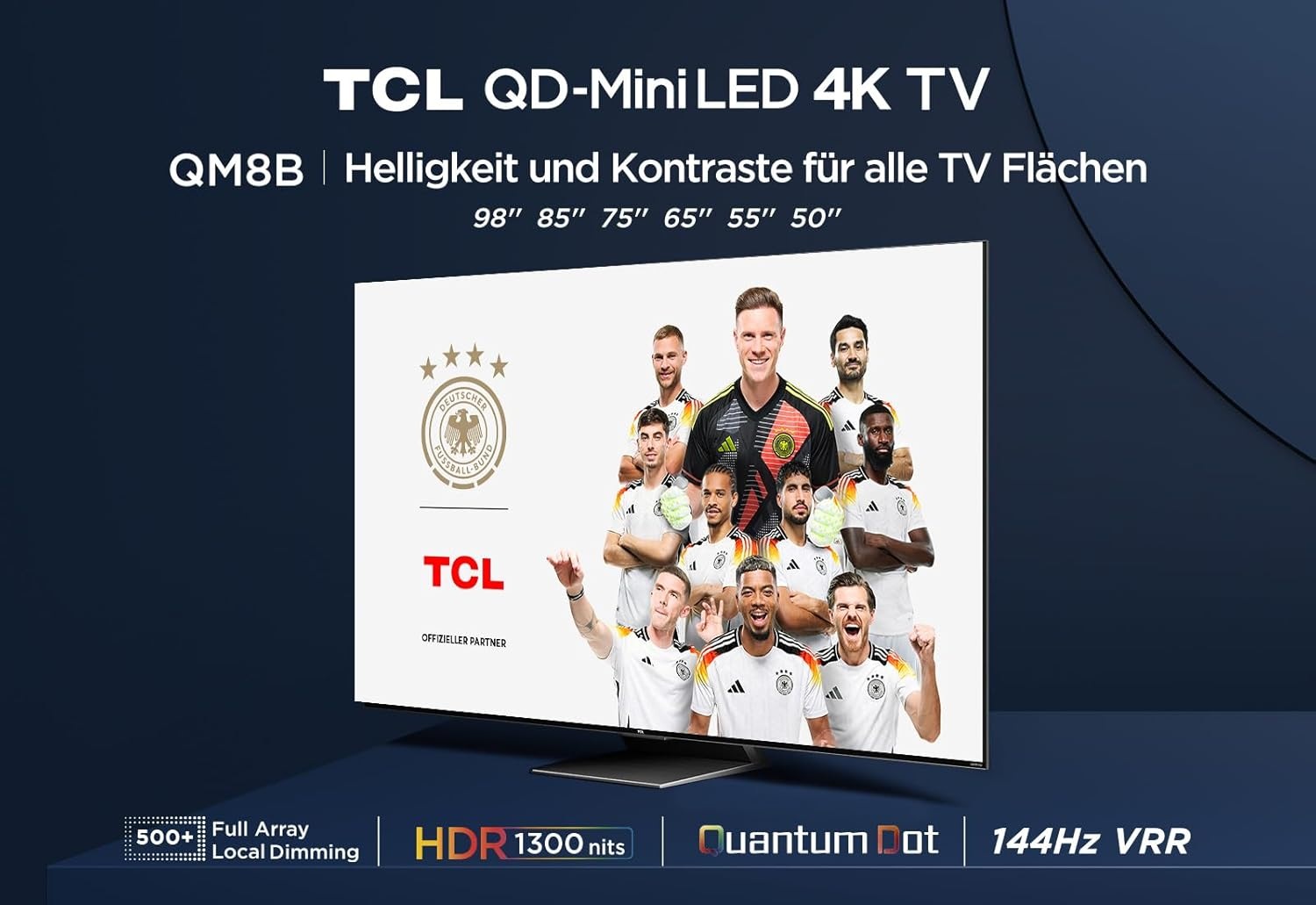 TCL Mini-LED-Fernseher »55C803GX1«, 4K Ultra HD, Google TV-Smart-TV, Dolby Vision, Apple TV, Multi-HDR, 144 Hz