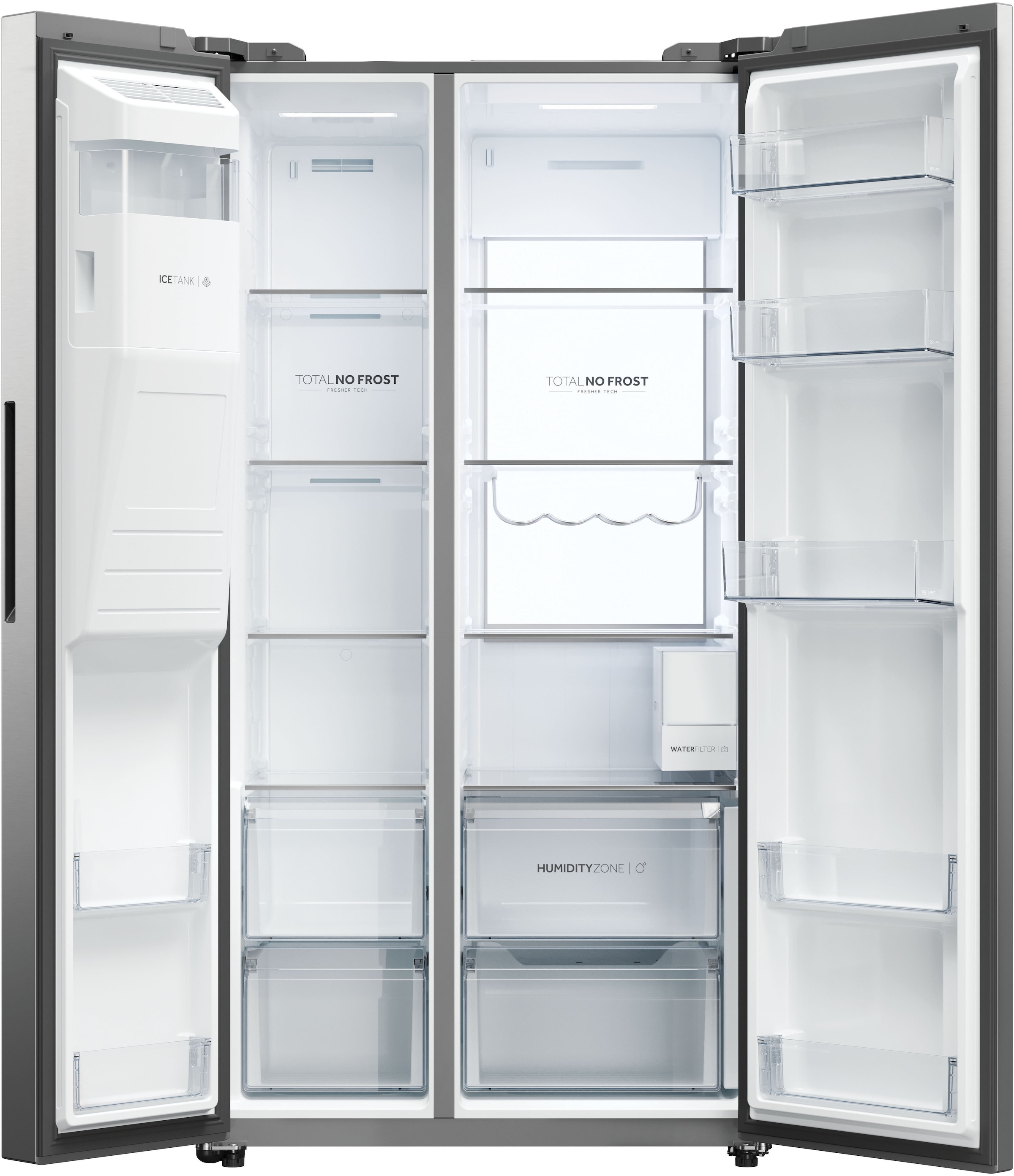 Haier Side-by-Side SBS SERIES 7 »HSW79F18CIMM«, 178 cm hoch, 91 cm breit, Nutzinhalt: 601 Liter, HumidityZone