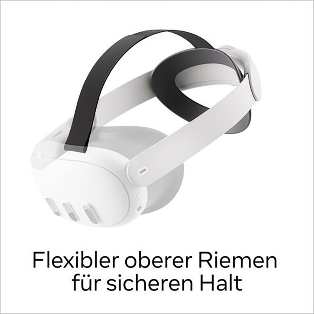 Meta Virtual-Reality-Brille »Quest 3 128 GB + Elite-Riemen (Elite Strap)«