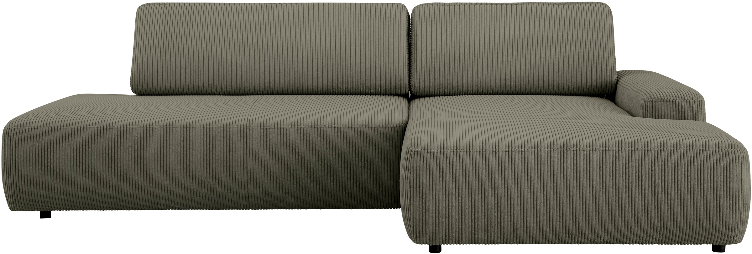 Home affaire Ecksofa »TORGE, Schlafsofa Cord, Samtvelours u. Strukur fein, Couch in L-Form« Schlaffunktion und Bettkasten, Liegefläche: 210x125 cm, neues Design