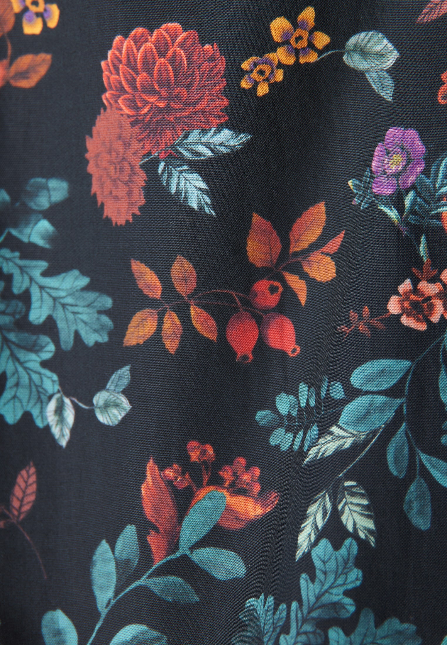 seidensticker Businesshemd »Schwarze Rose« Regular 1/1 Kentkragen Geblümt