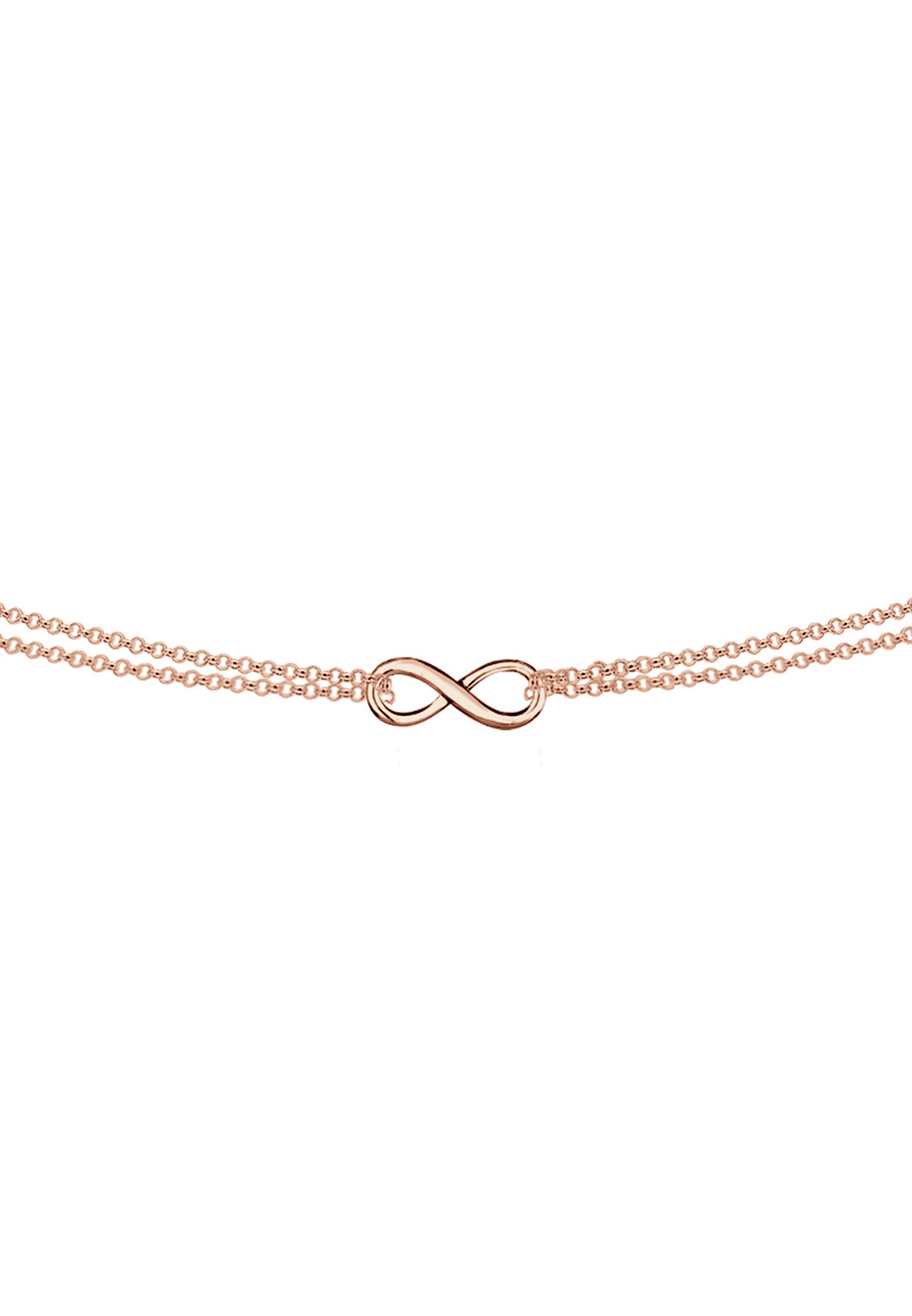Elli Choker »Halskette Choker Erbskette Infinity Unendlichkeit 925 Silber«