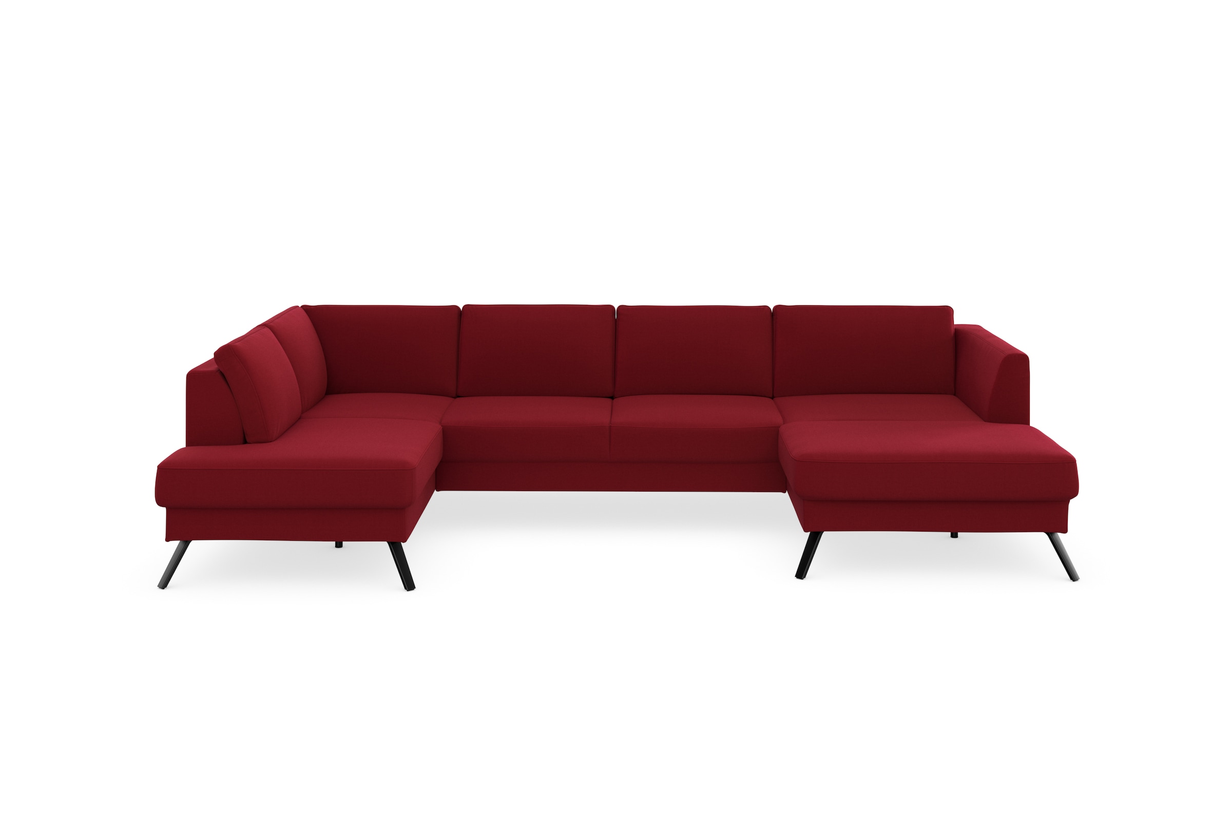 sit&more Wohnlandschaft »Lindholm U-Form«, mit Sitztiefenverstellung und Federkern
