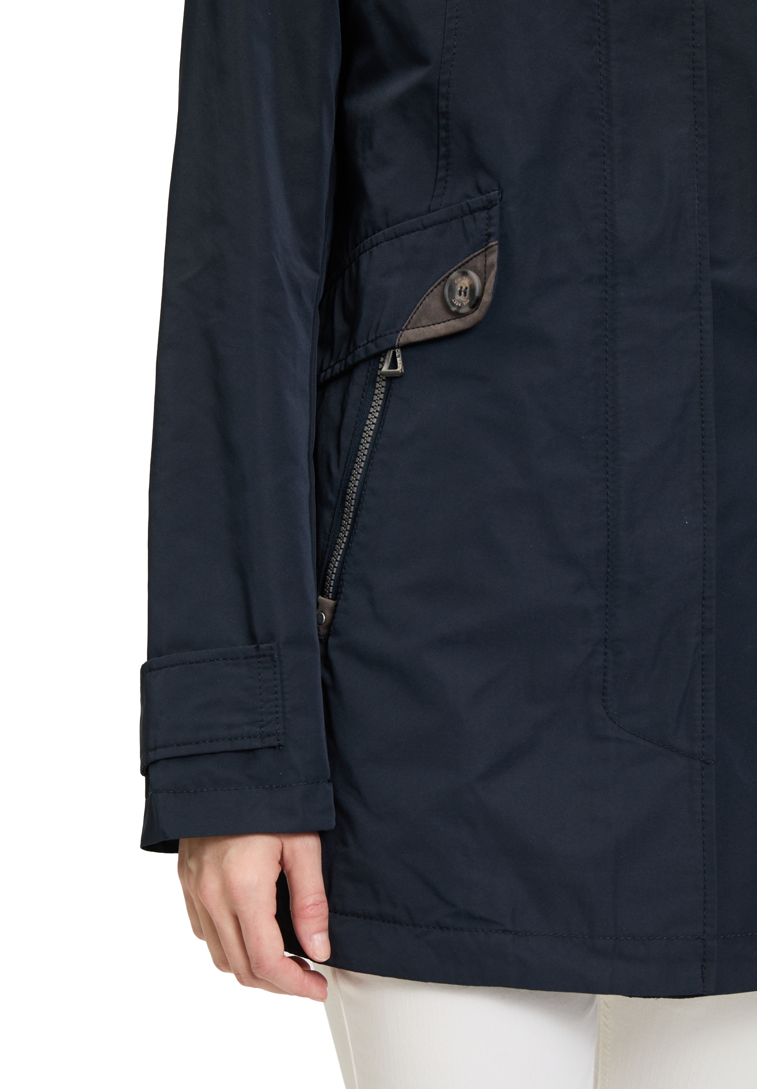Gil Bret Outdoorjacke, ohne Kapuze, mit Rückenschlitz mit Reißverschluss