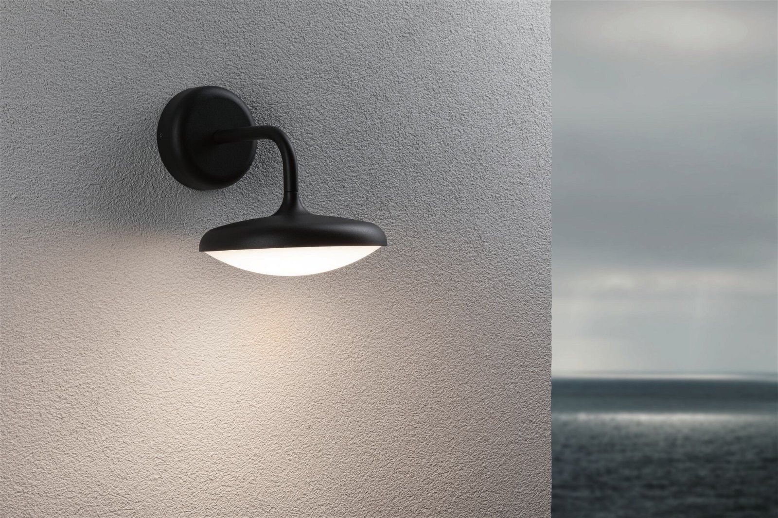 Paulmann LED Pollerleuchte »Nostro IP44 rund 180x250mm 3000K 10W 900lm 230V Anthrazit Aluminium«, 1 flammig, seewasserresistent