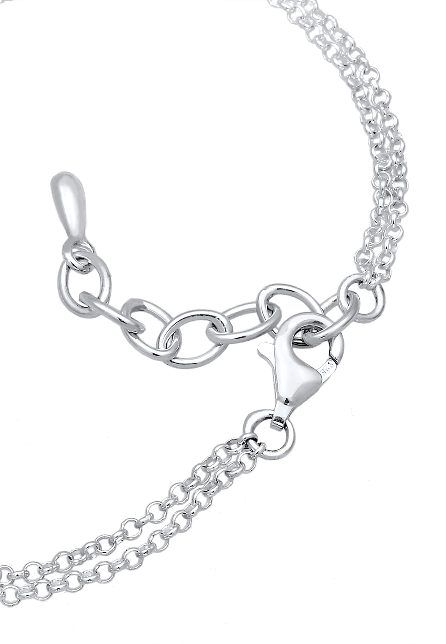 Elli DIAMONDS Armkette »Armband Infinity Diamant Schwarz Brillantschliff (0,195 ct) 925 Sterling Silber«
