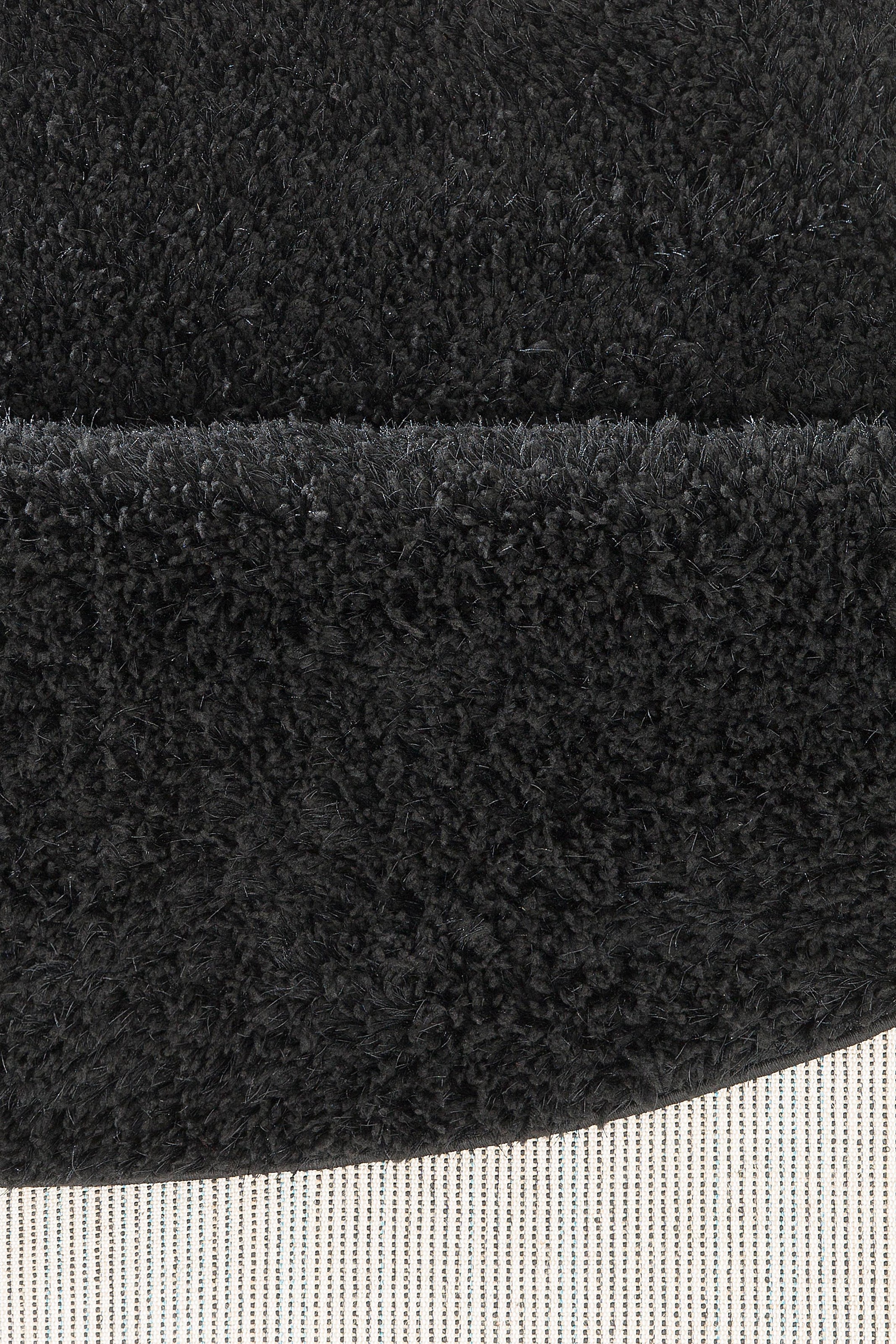 my home Hochflor-Teppich »Mikro Soft Ideal«, rund, 30 mm Höhe, Mikrofaser, extra flauschig, weich, pflegeleicht, elegant, Uni
