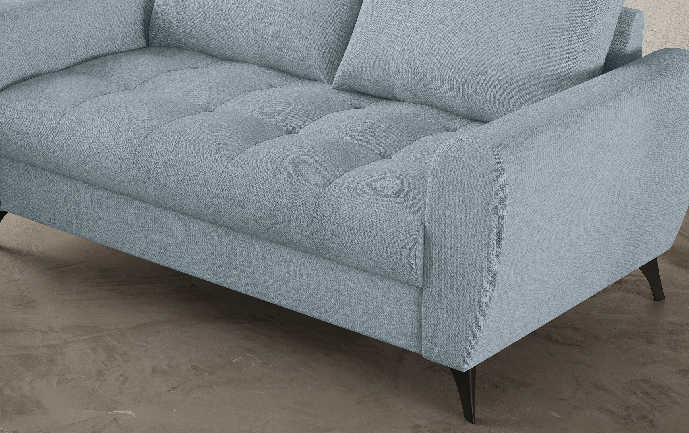 Mr. Couch 2,5-Sitzer »Blackburn II«, Wahlweise mit Kaltschaumpolsterung bis 140 kg belastbar