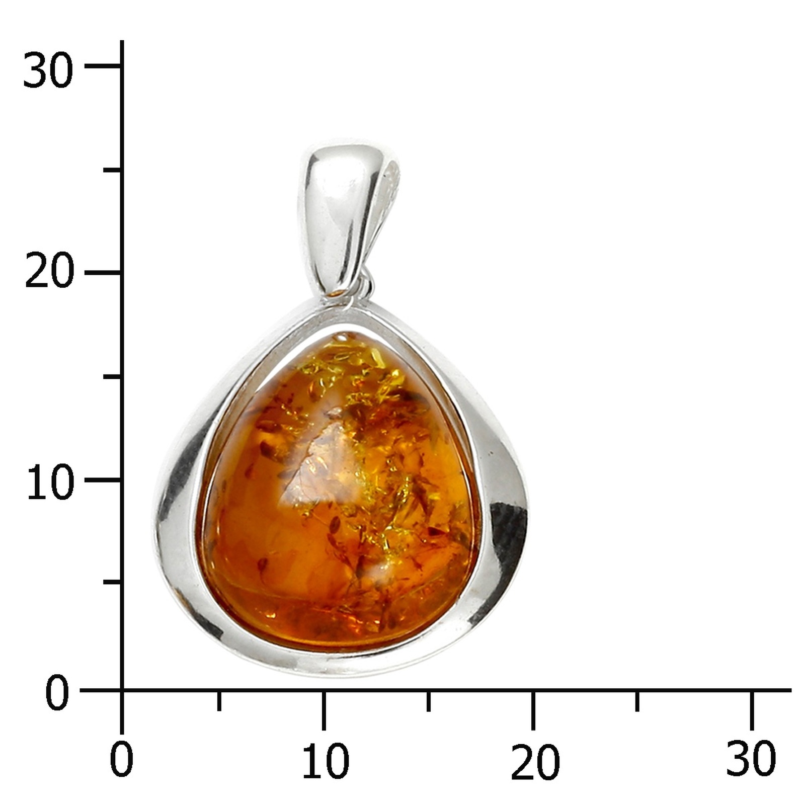 OSTSEE-SCHMUCK Kettenanhänger »- Angelina - Silber 925/000 - Bernstein«