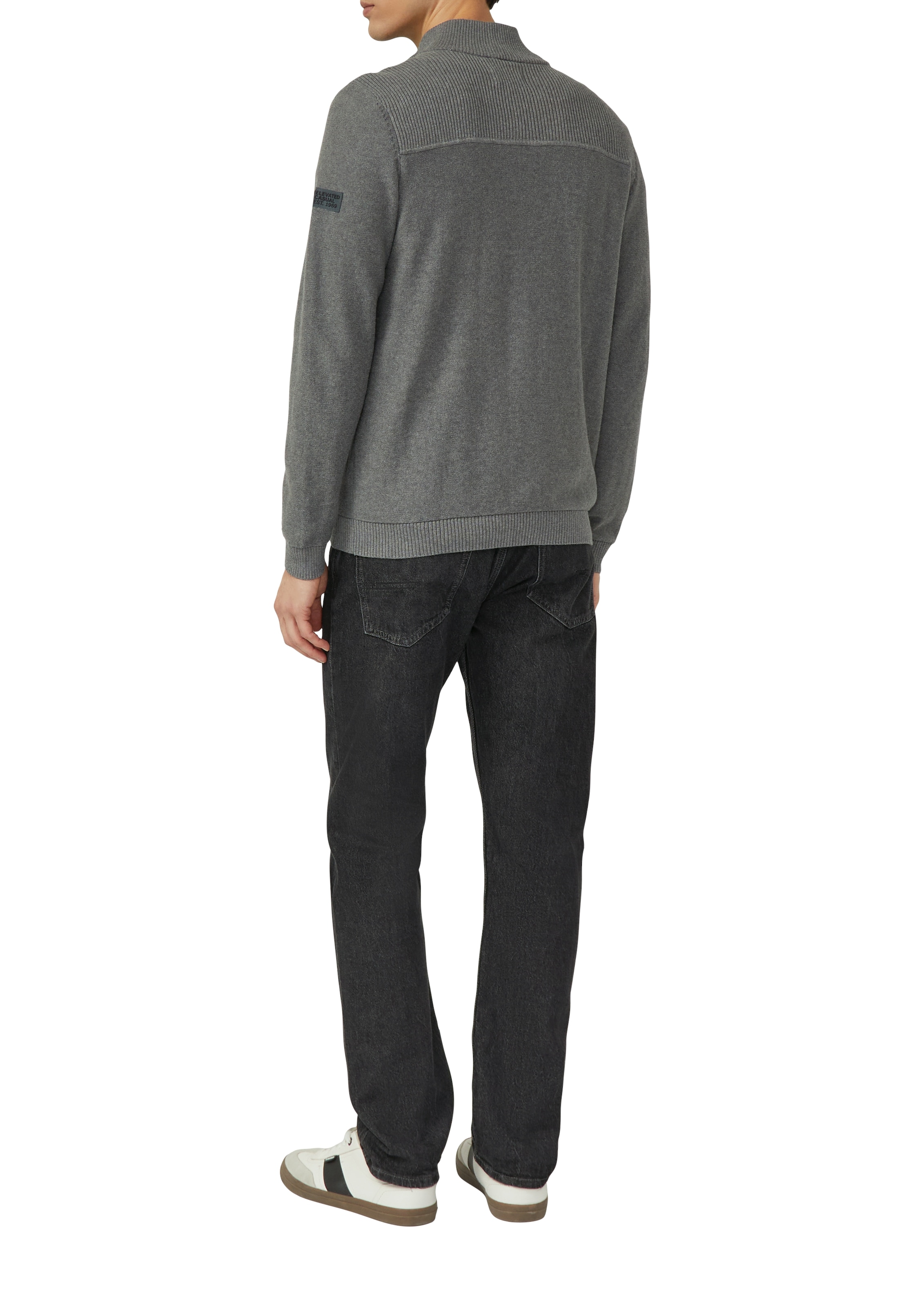 s.Oliver Strickjacke mit Stehkragen, Regular Fit