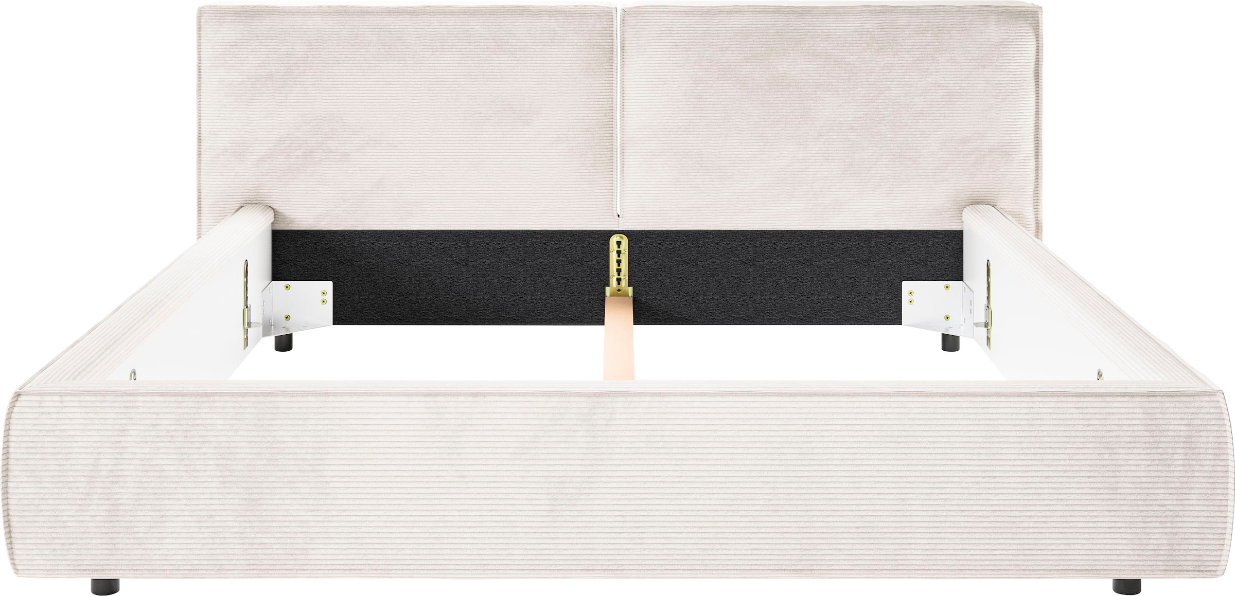 INOSIGN Polsterbett »Adrina mit Biesenoptik, Feincord und Luxus-Microfaser« bis 280kg, auch in Überlänge 220 cm, 4 Breiten bis 200cm