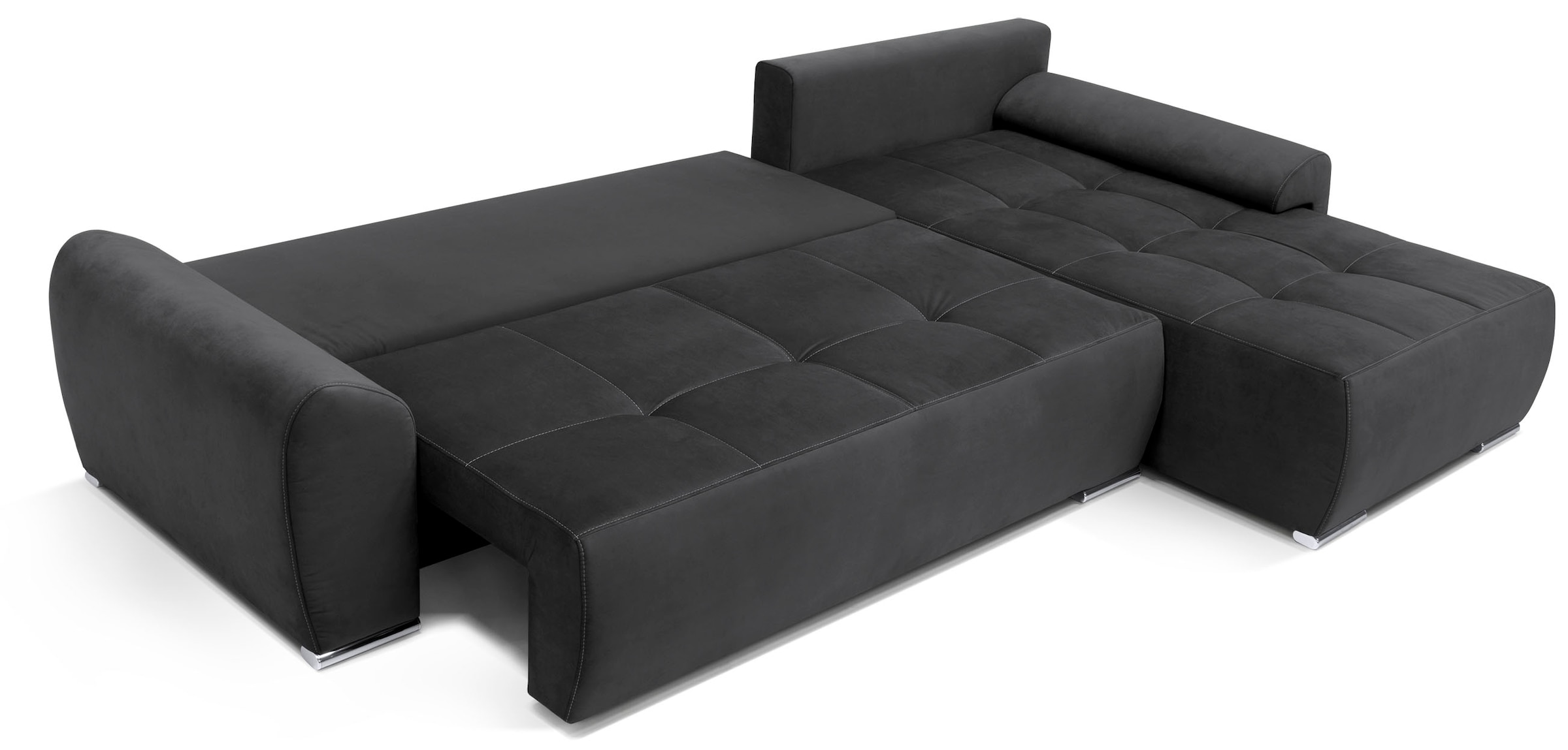 COLLECTION AB Ecksofa »Bilbao L-Form«, inkl. Bettfunktion und Bettkasten, Zierkissen mit Strassstein