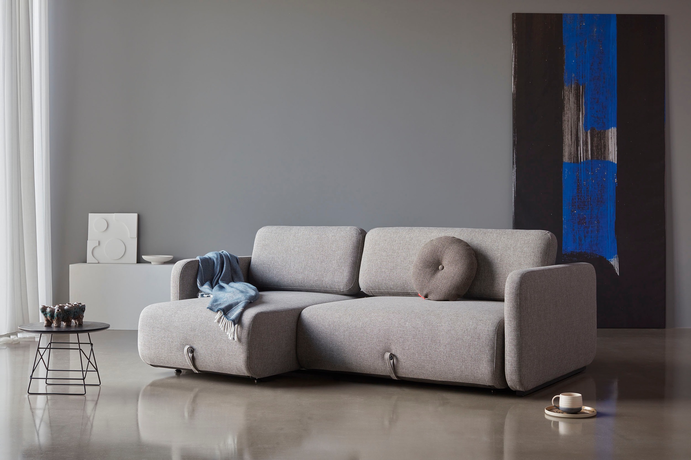 Schlafsofa, INNOVATION kaufen bequem ausziehbare LIVING Holzplatte, Sitzflächen integrierte ™