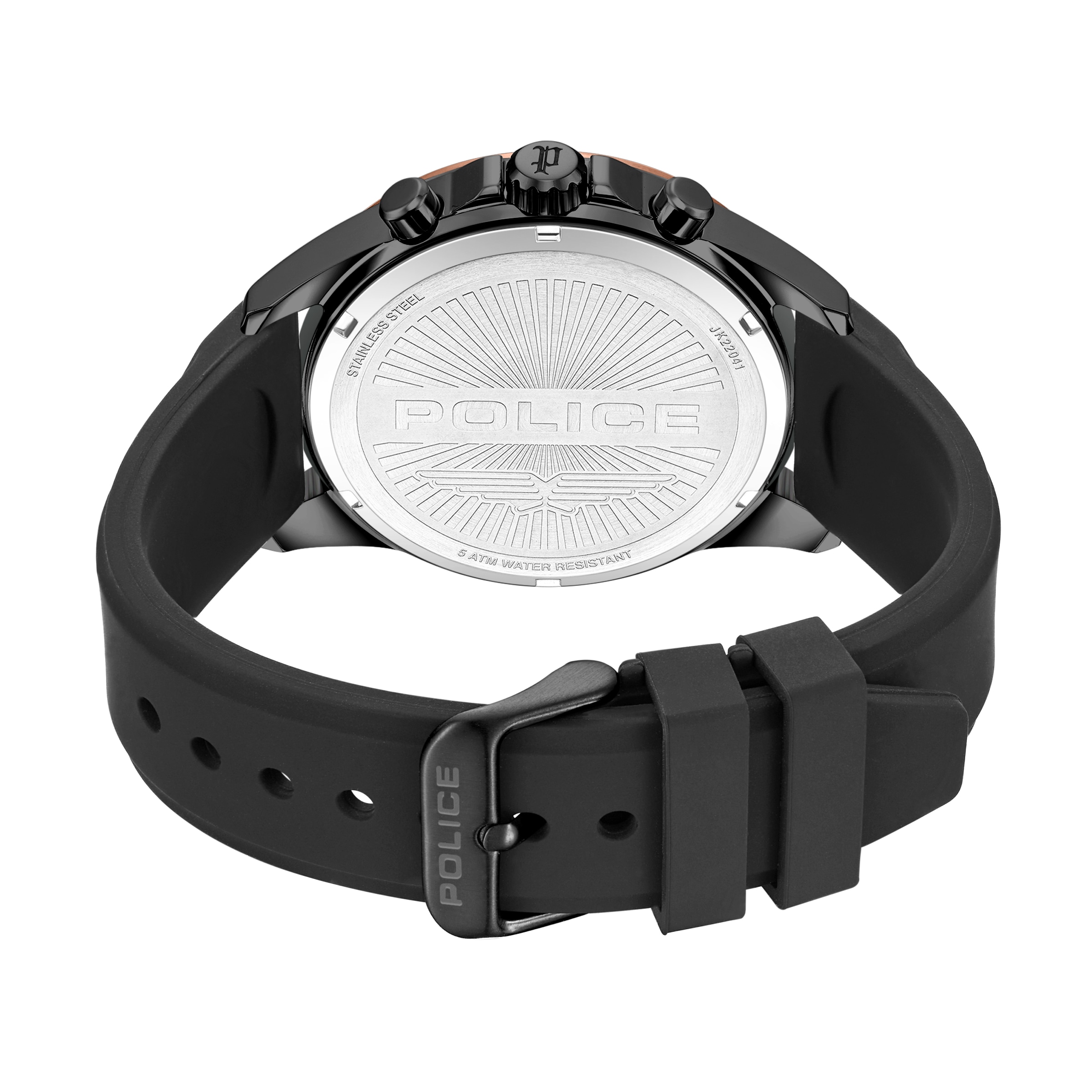 Police Quarzuhr »Motion« Armbanduhr, Herrenuhr, Silikonarmband, analog, Tag, Wochentag