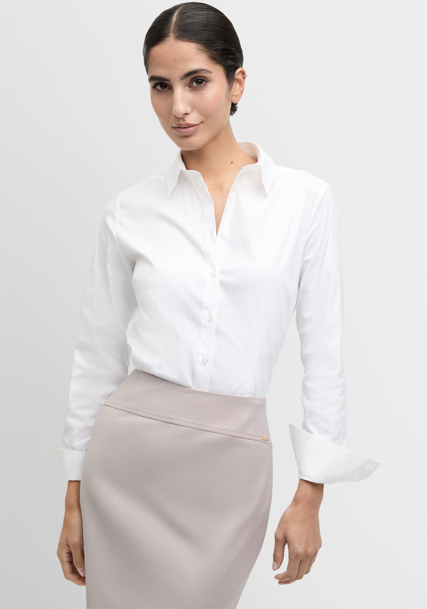 Cinque Hemdbluse »CIBRAVO« Mit Markenlabelplättchen am Saum