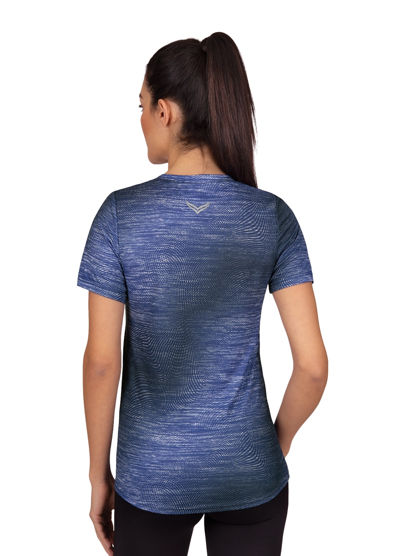 Trigema T-Shirt »TRIGEMA COOLMAX® Sportshirt mit ♕ Druck« modischem bei