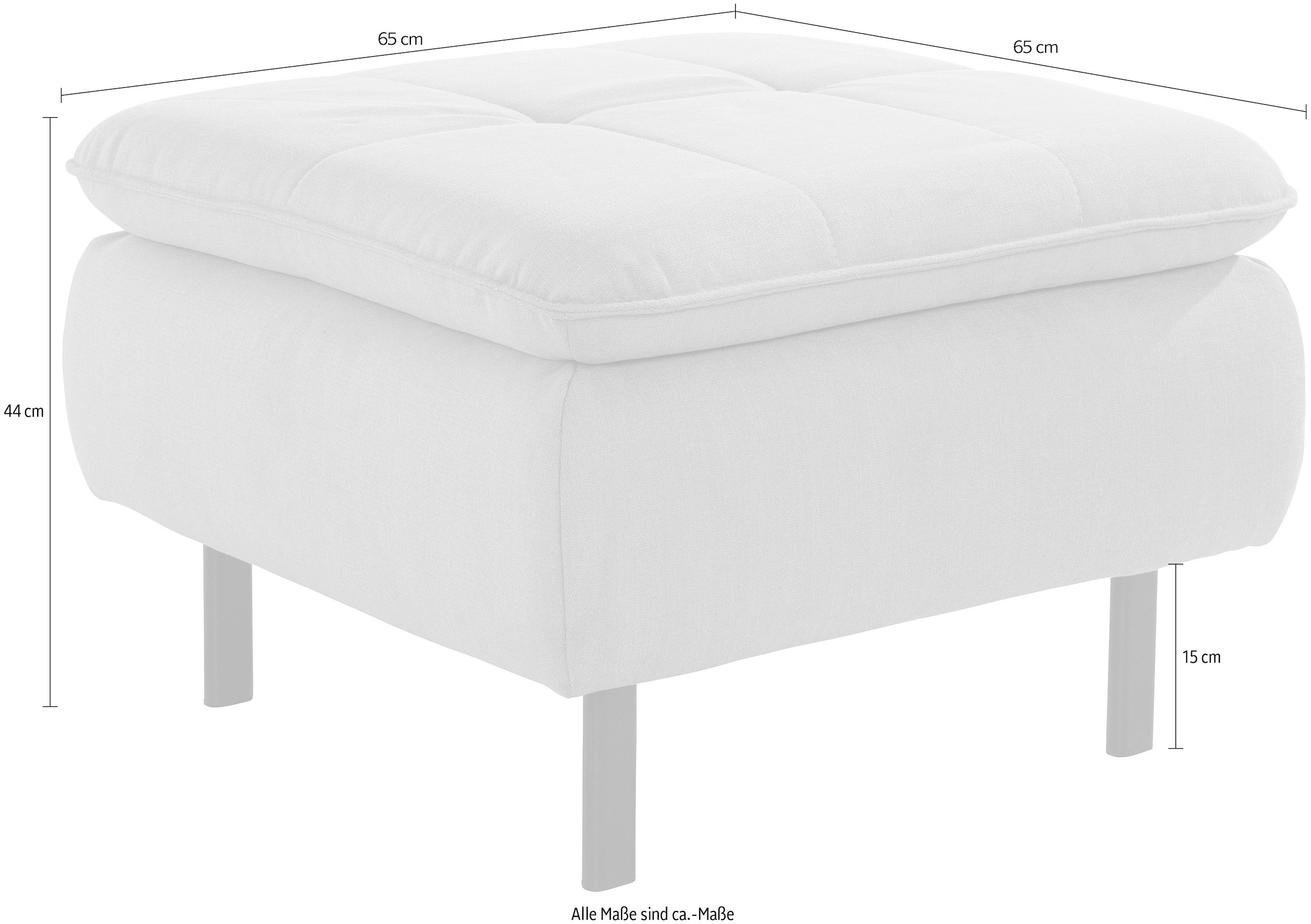 Home affaire Polsterhocker »Birkholm« passend zur Serie "Birkholm", B/T/H: 65/65/44 cm