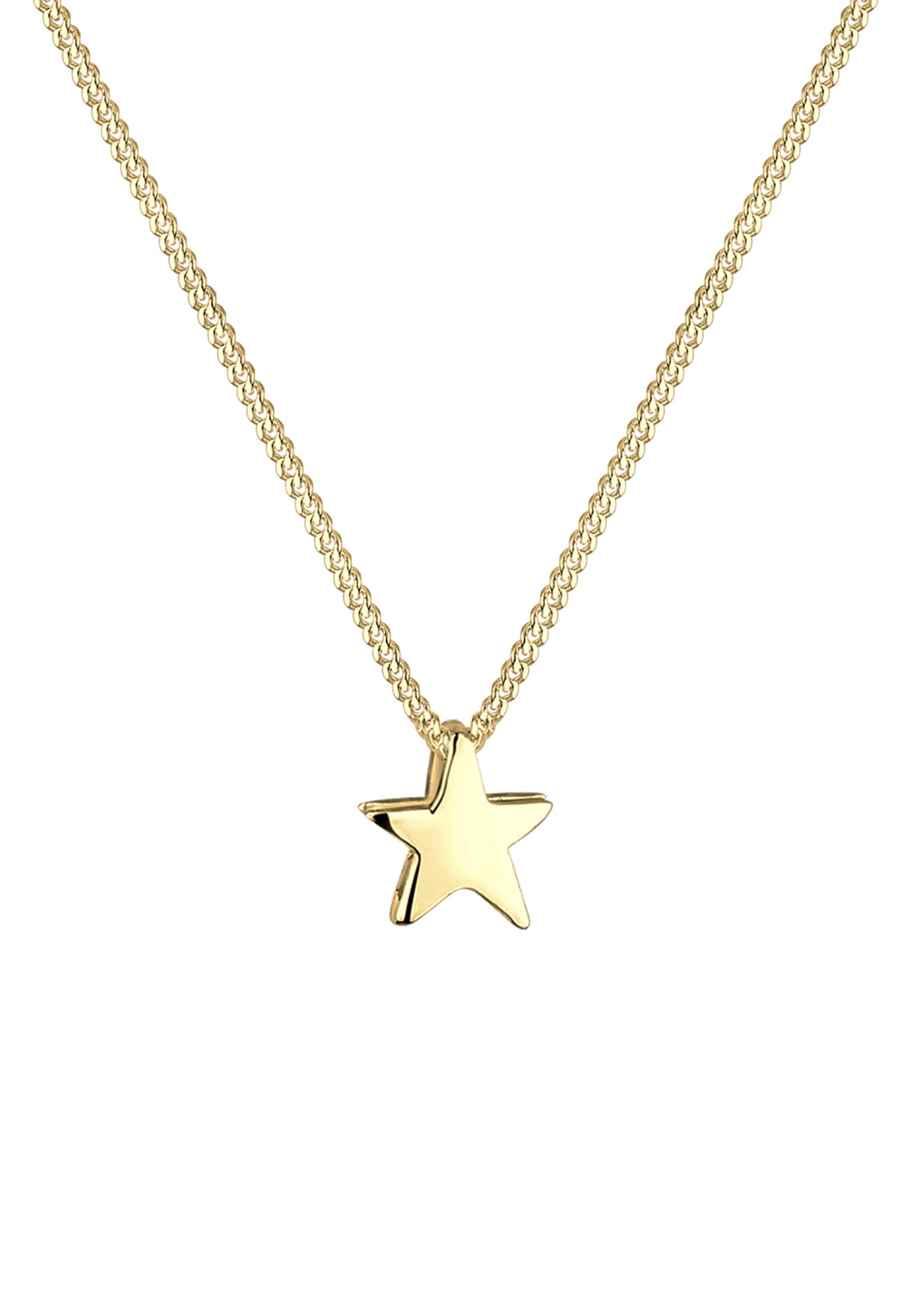 Elli Kette mit Anhänger »Halskette Stern Schlicht Basic 925 Silber«
