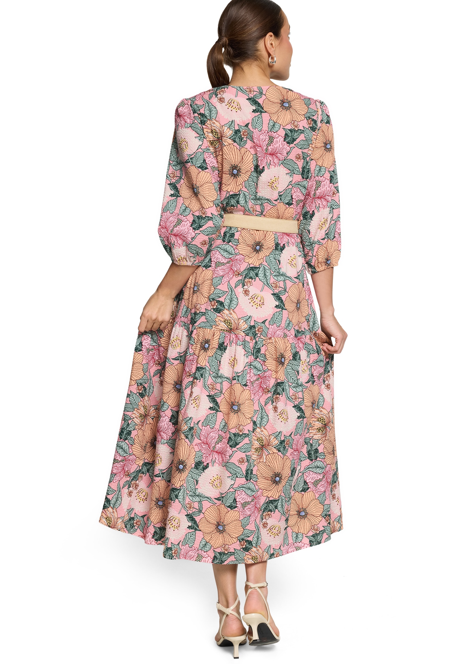 Zero Maxikleid »Maxikleid mit Blumenprint«