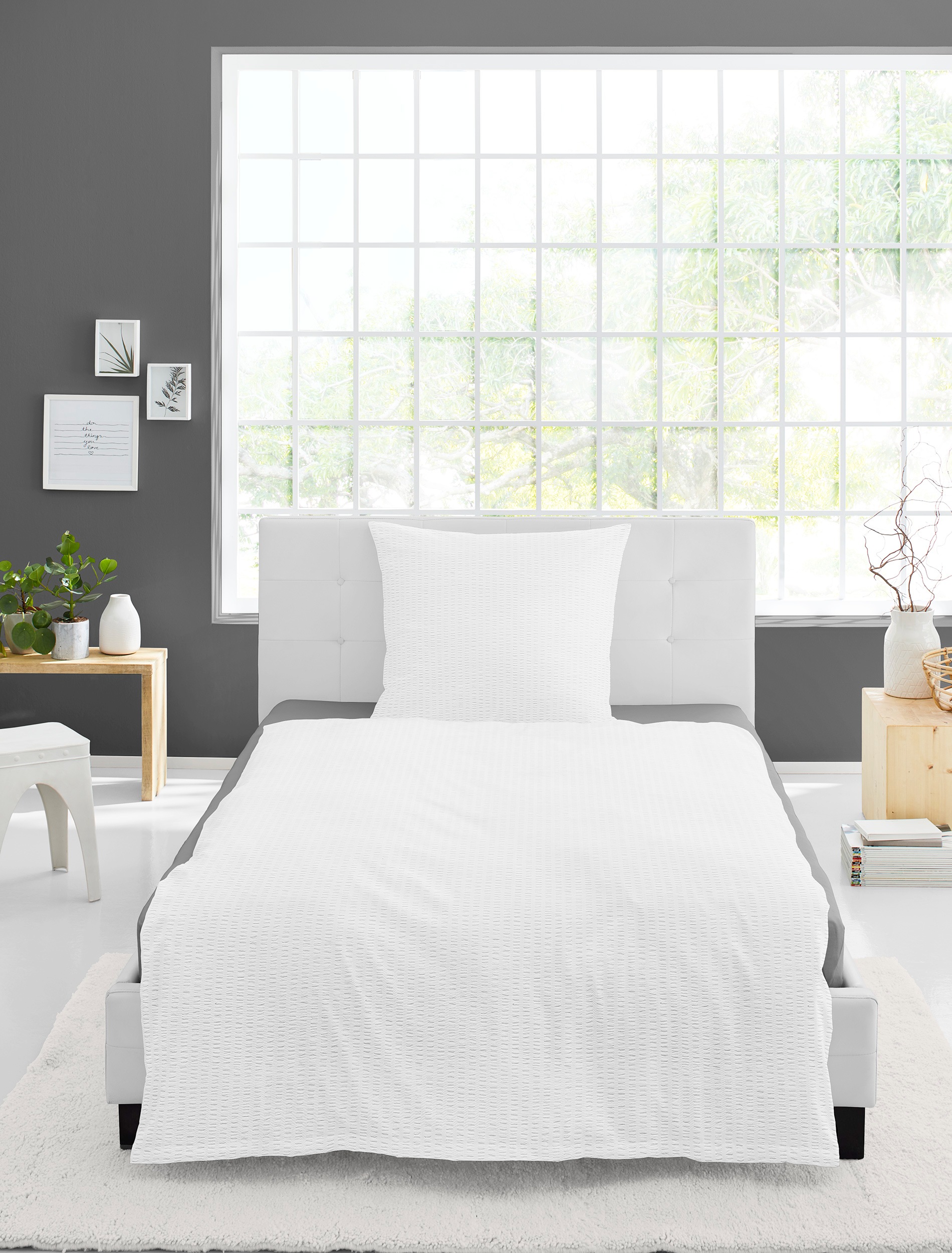 BIERBAUM Bettwäsche »Chic Uni«, Schickes Unidesign: Modern und elegant für jedes Schlafzimmer