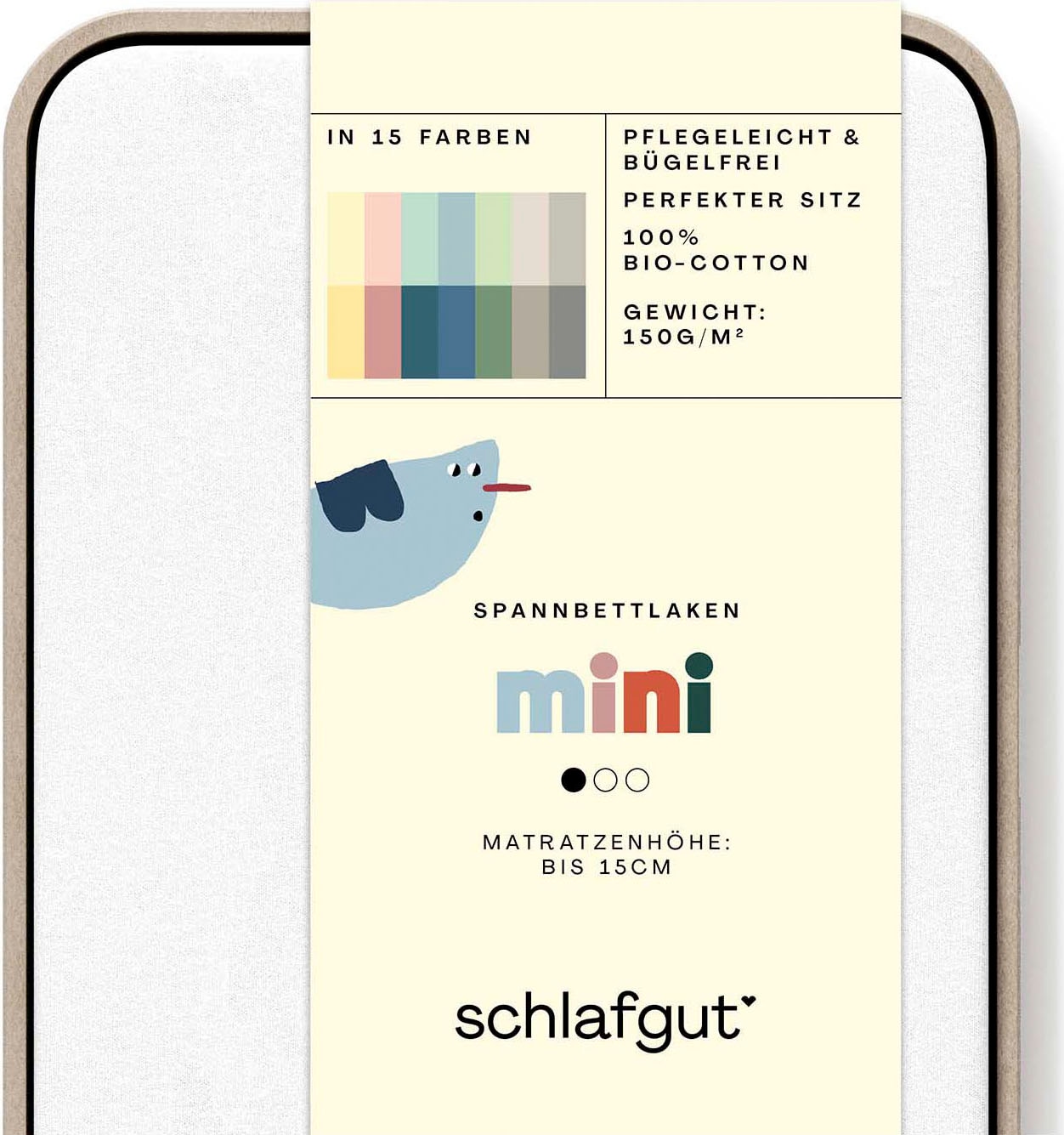 Schlafgut Spannbettlaken »Casual Mini Spannbettlaken« für Kinder, MADE IN GREEN by OEKO-TEX®