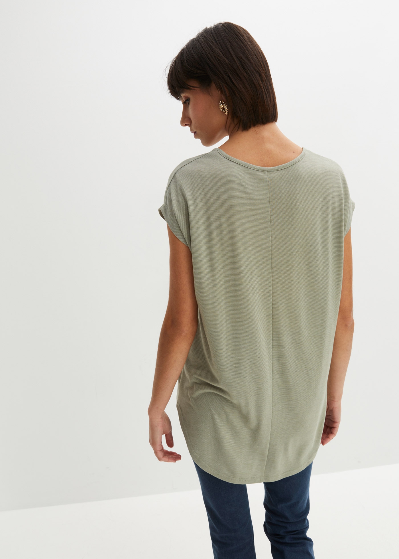 bonprix Longshirt »Longshirt aus Viskose-Mix« Longshirt aus Viskose-Mix
