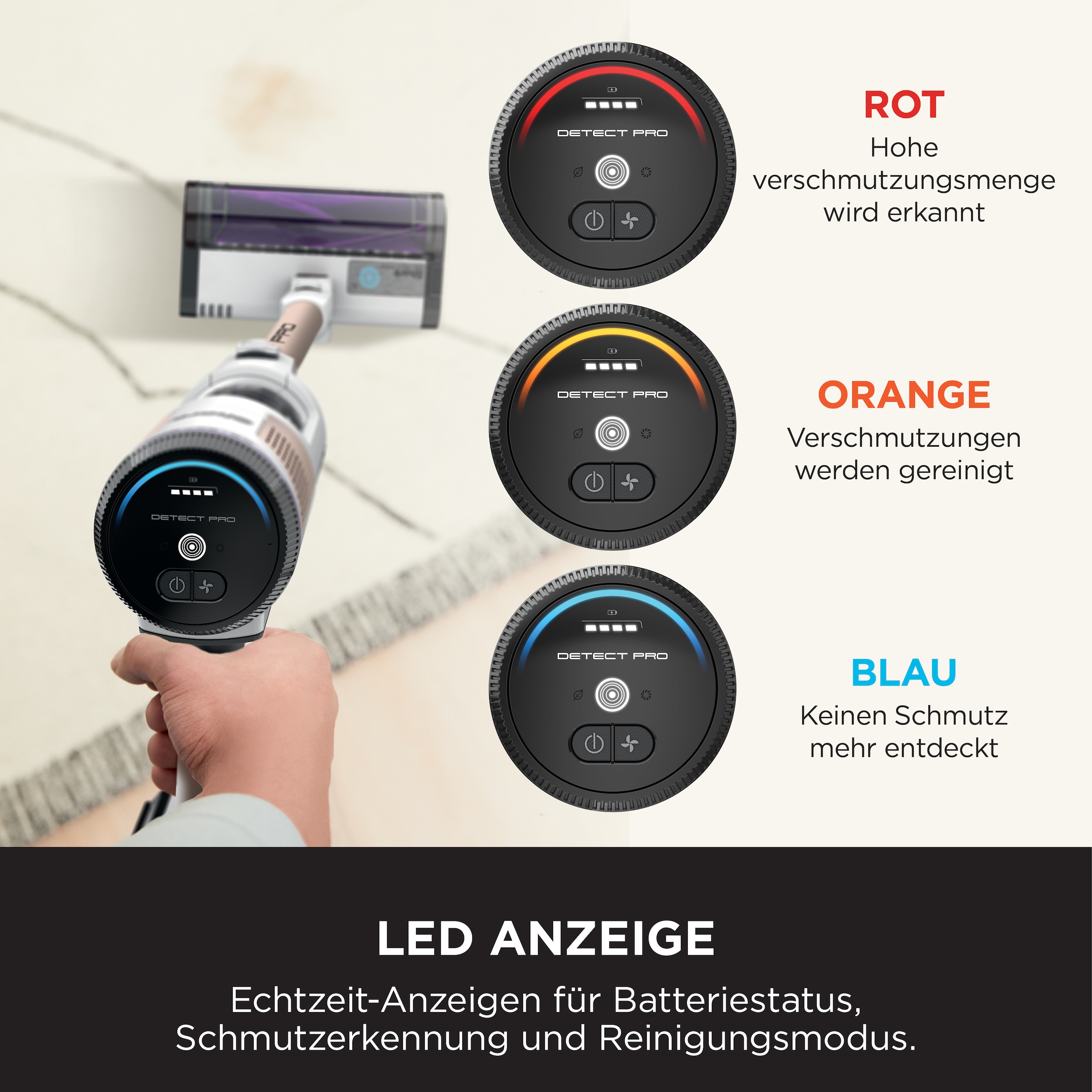 Shark Akku-Stielstaubsauger »DETECT PRO«, mit automatischer Absaugstation IW3611EU